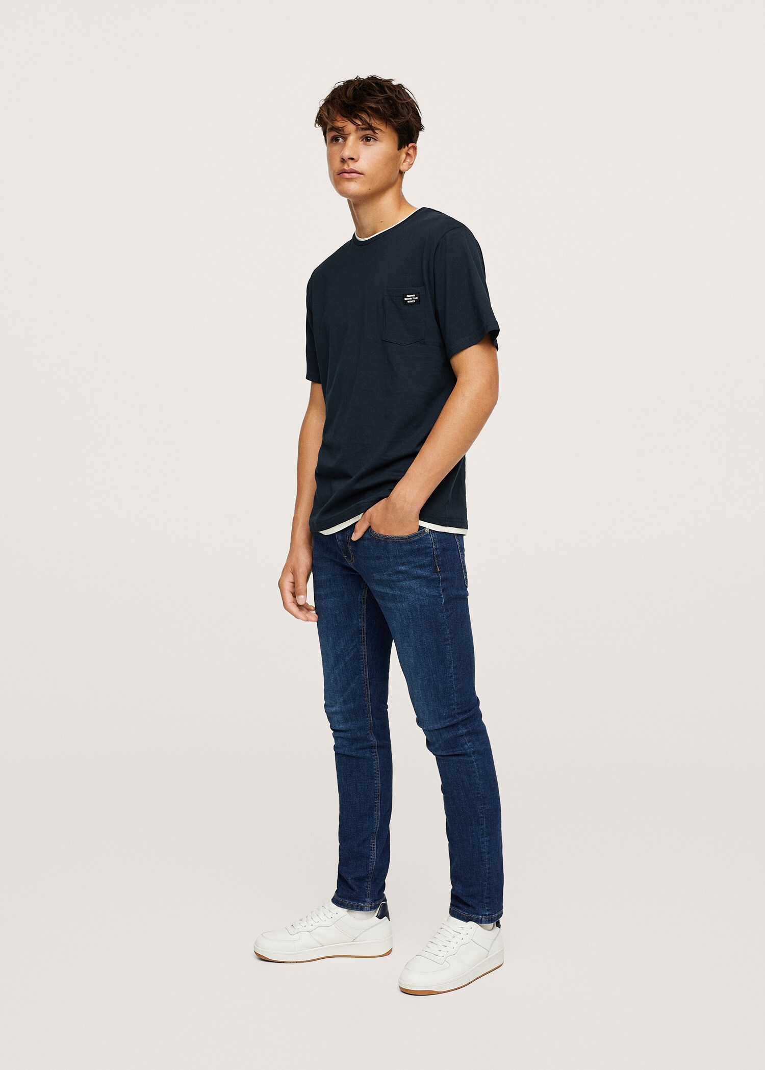 T-shirt coton poche - Plan général