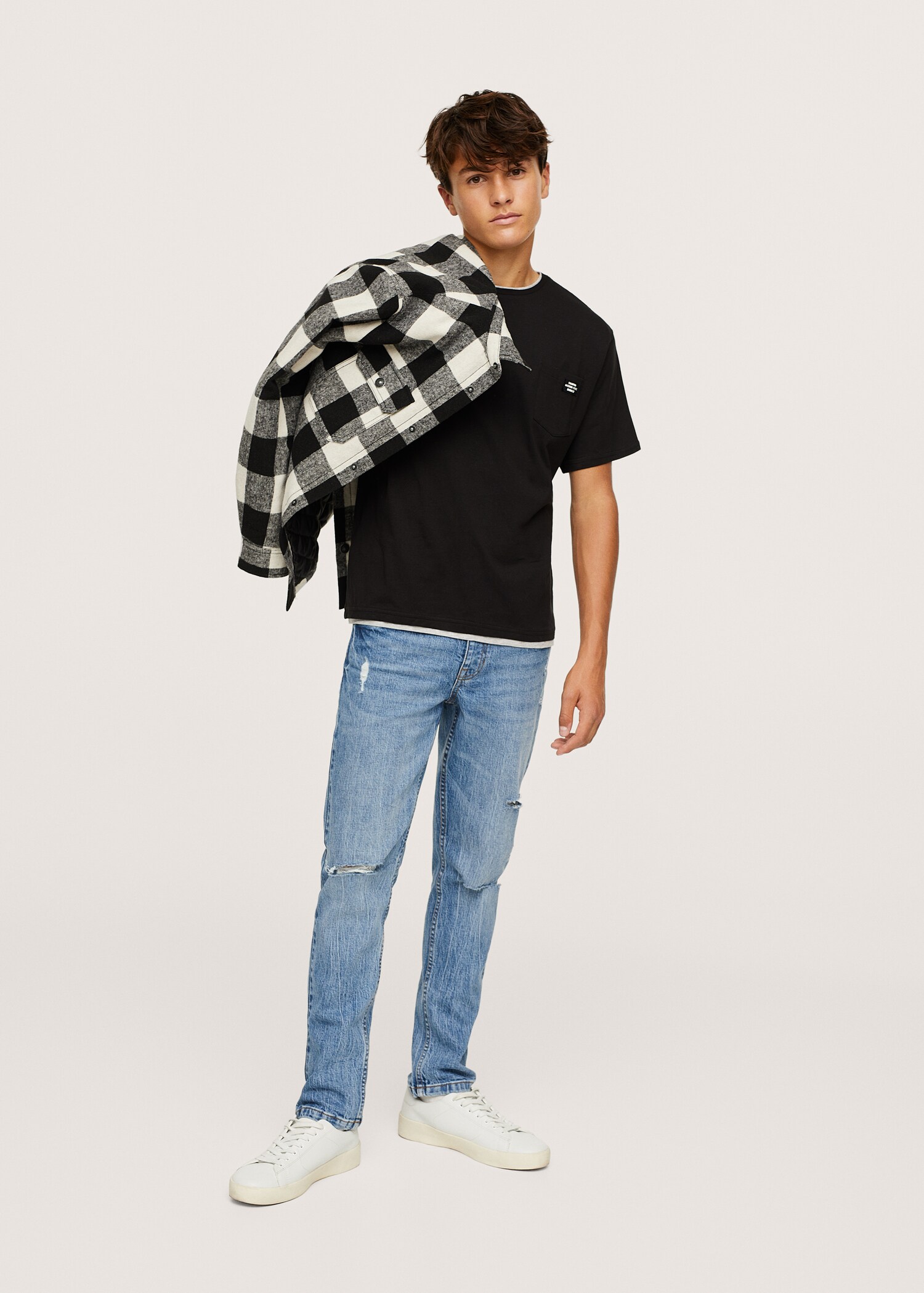 T-shirt coton poche - Plan général