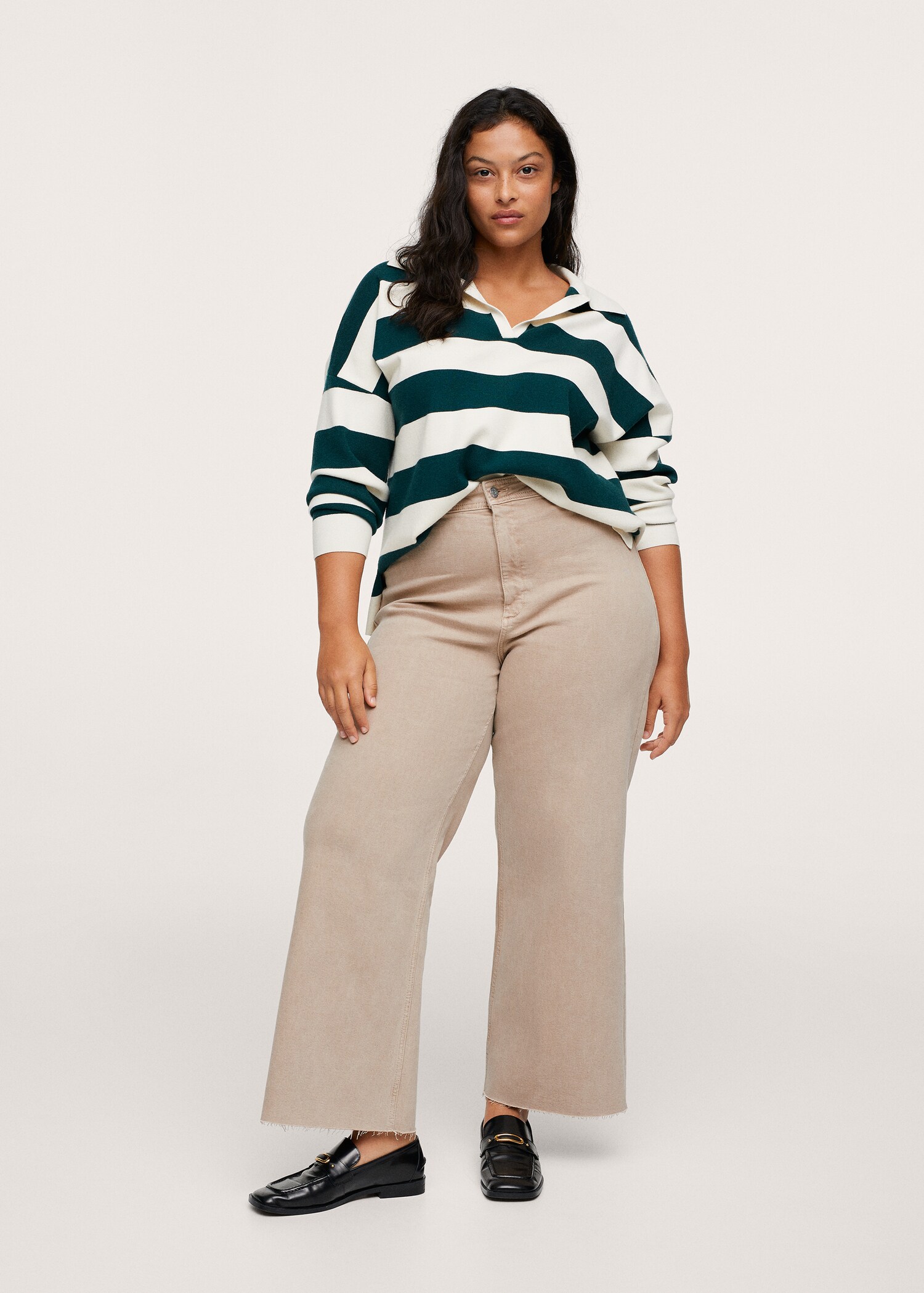 Jeans culotte high waist - General plane