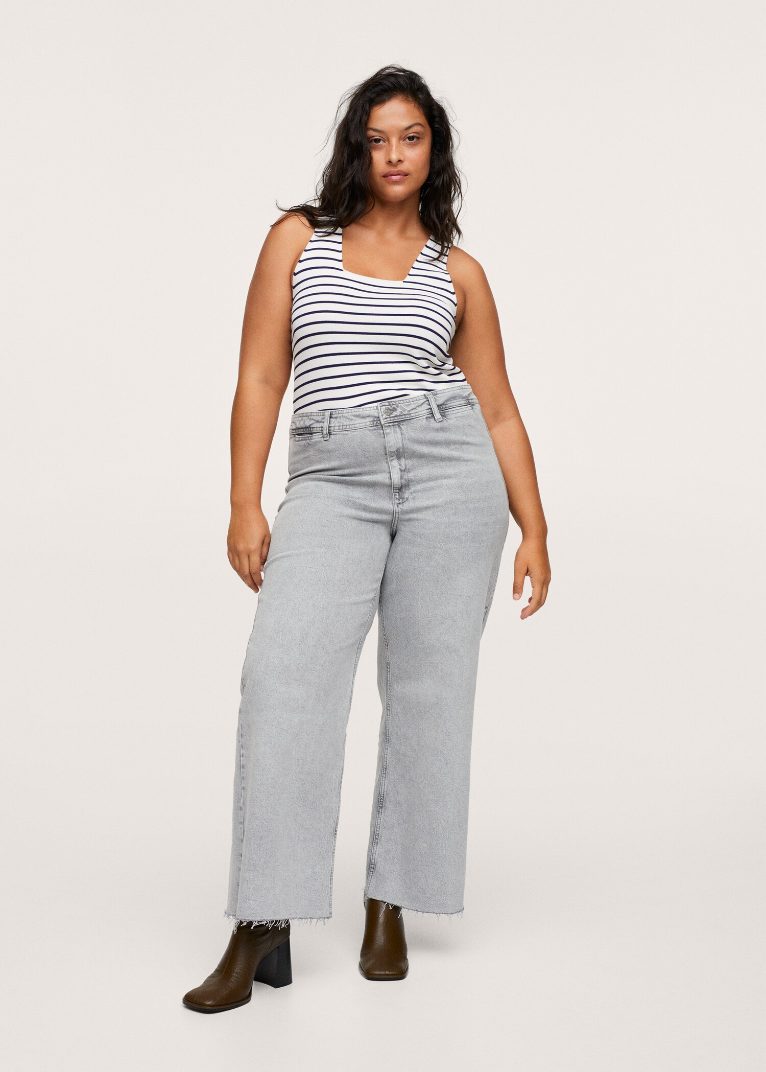 Jeans culotte high waist - General plane