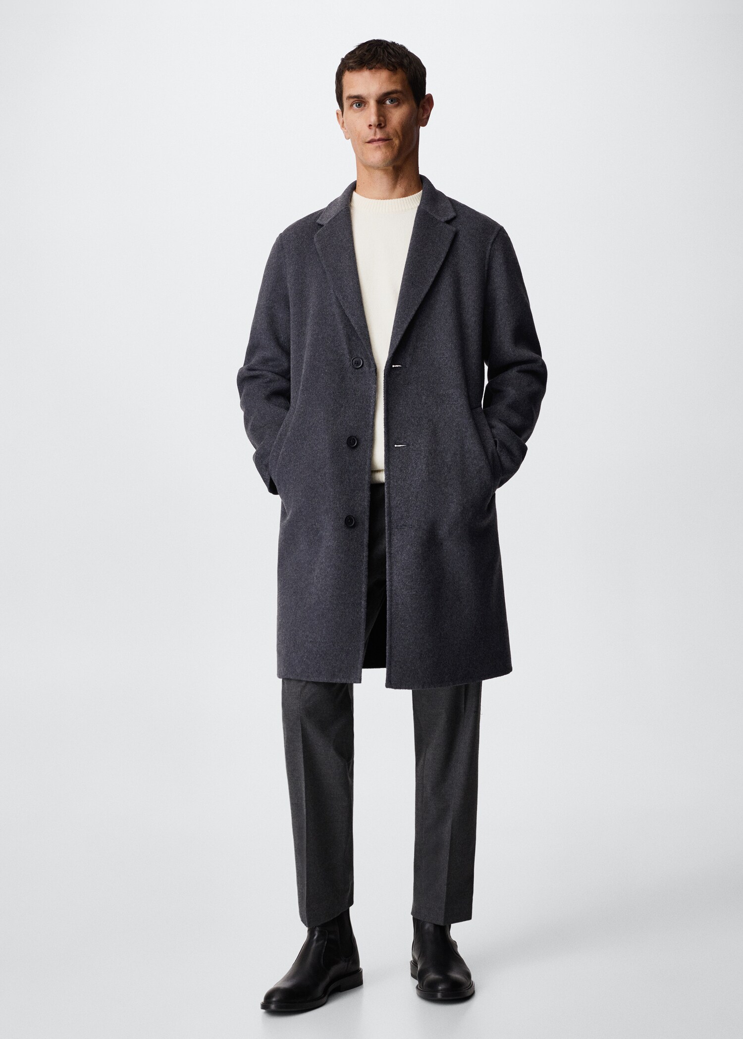 Handmade recycled wool coat - General plane