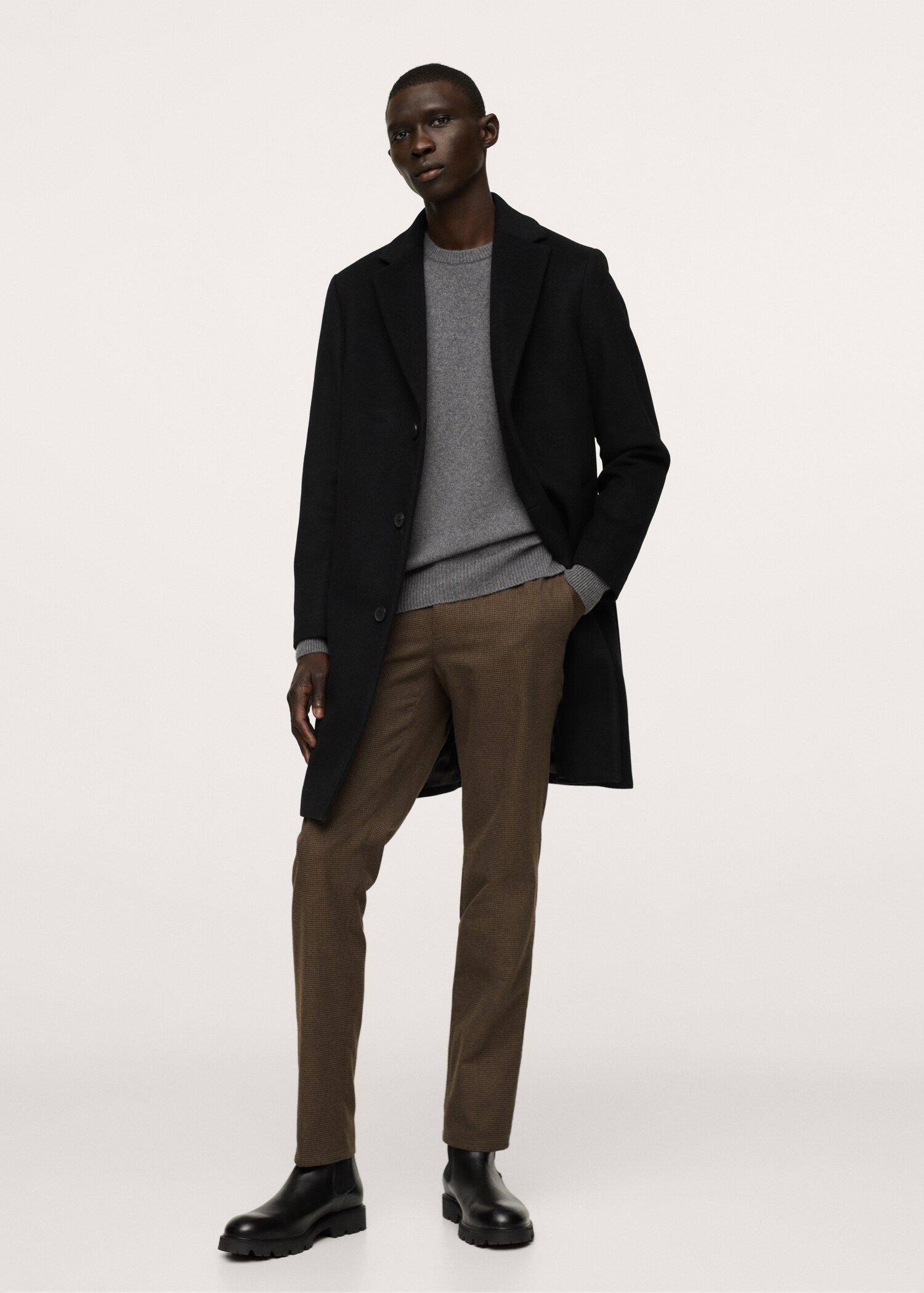Slim Fit-Baumwollhose - Allgemeine Ansicht