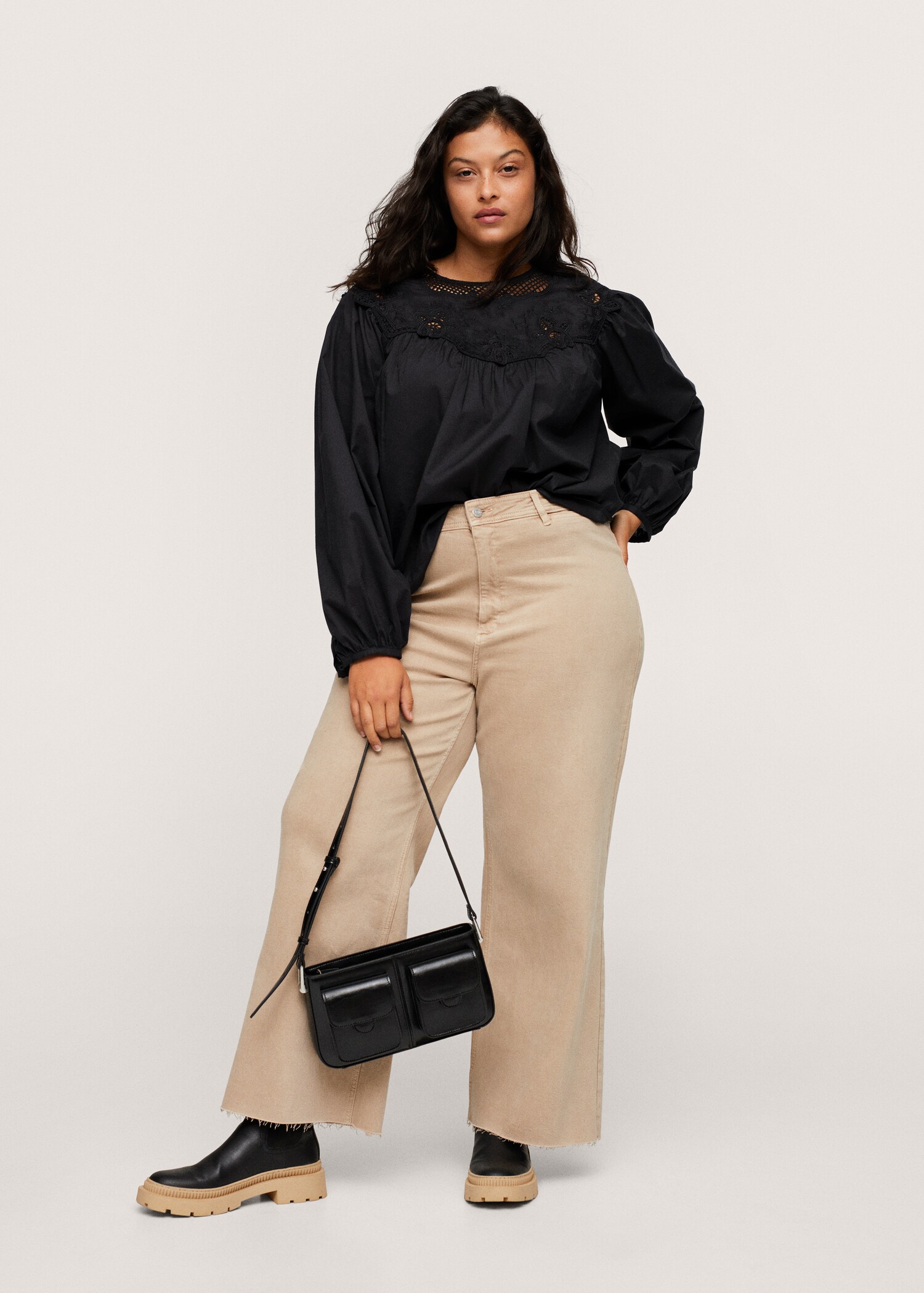 Blusa bordada algodón - Plano general
