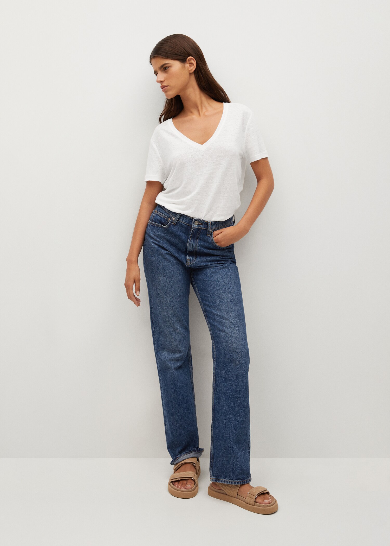 100% linen t-shirt - General plane