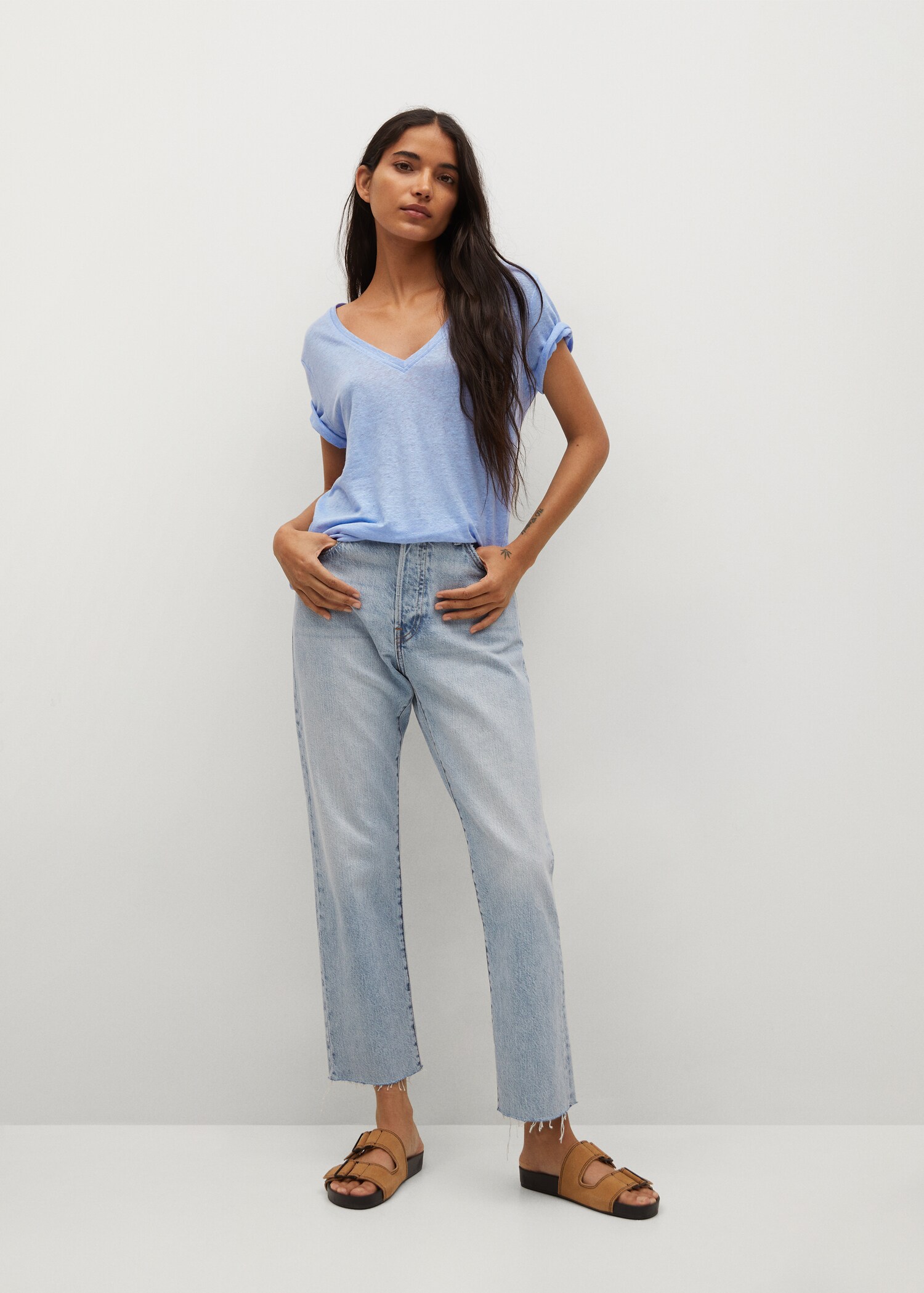 100% linen t-shirt - General plane