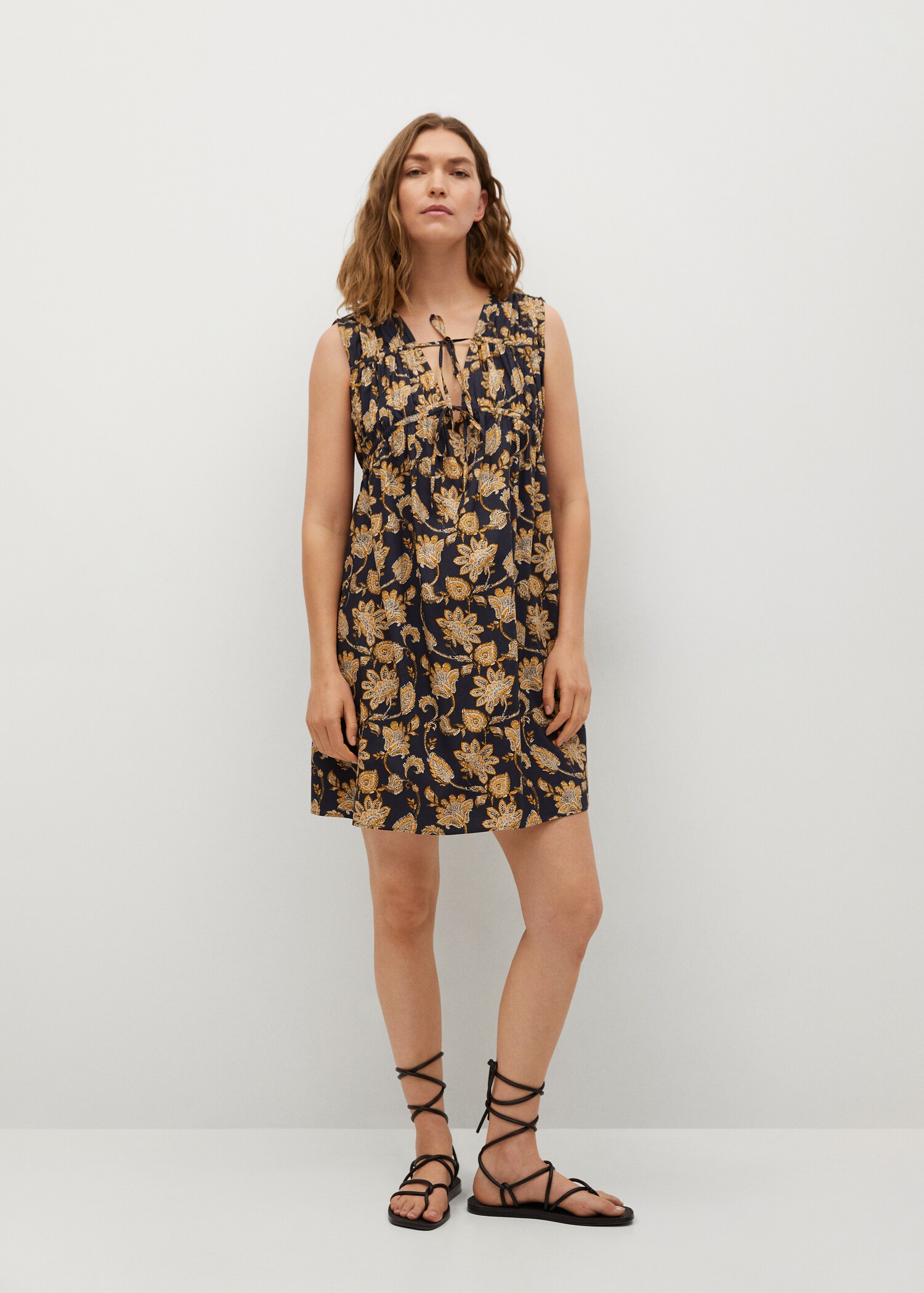 Vestido midi 100% algodón - Plano general