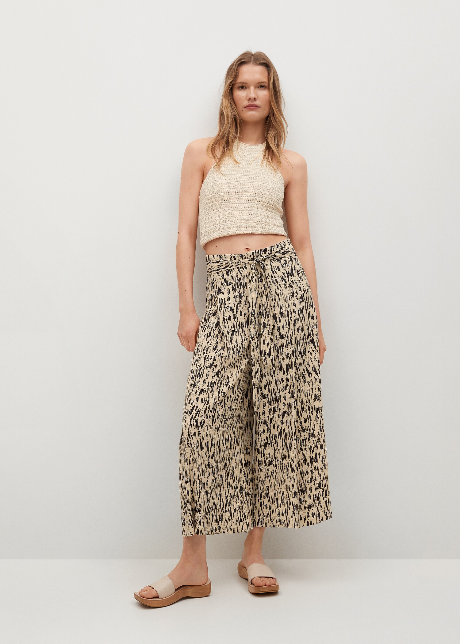 Pantalón culotte estampado - Plano general