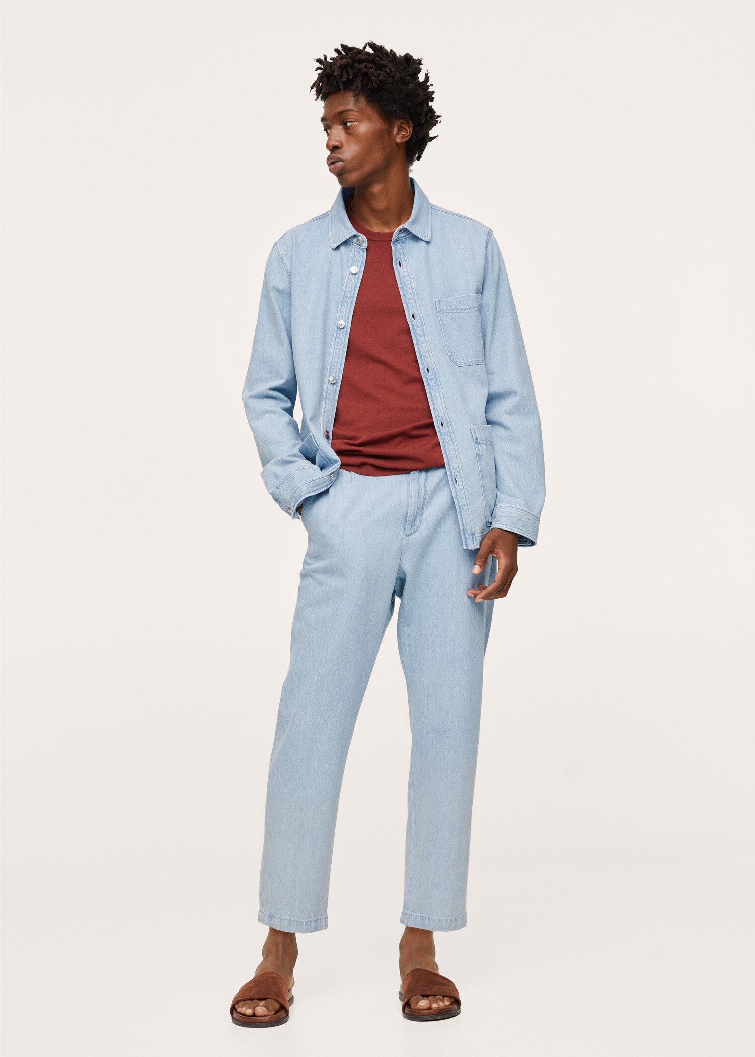 Pocket denim overshirt - General plane