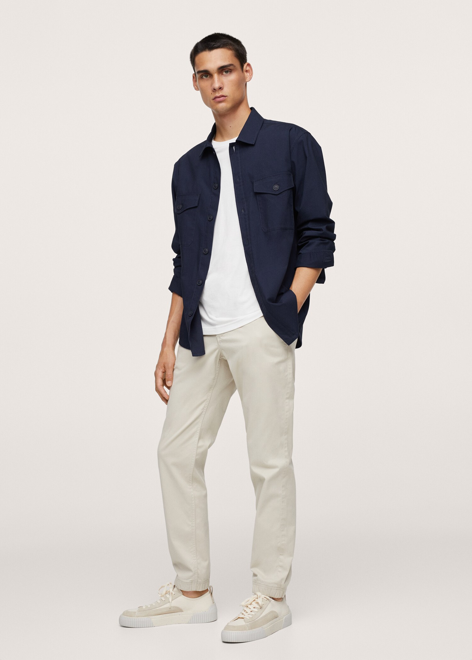 Pantalón jogger algodon lyocell - Plano general