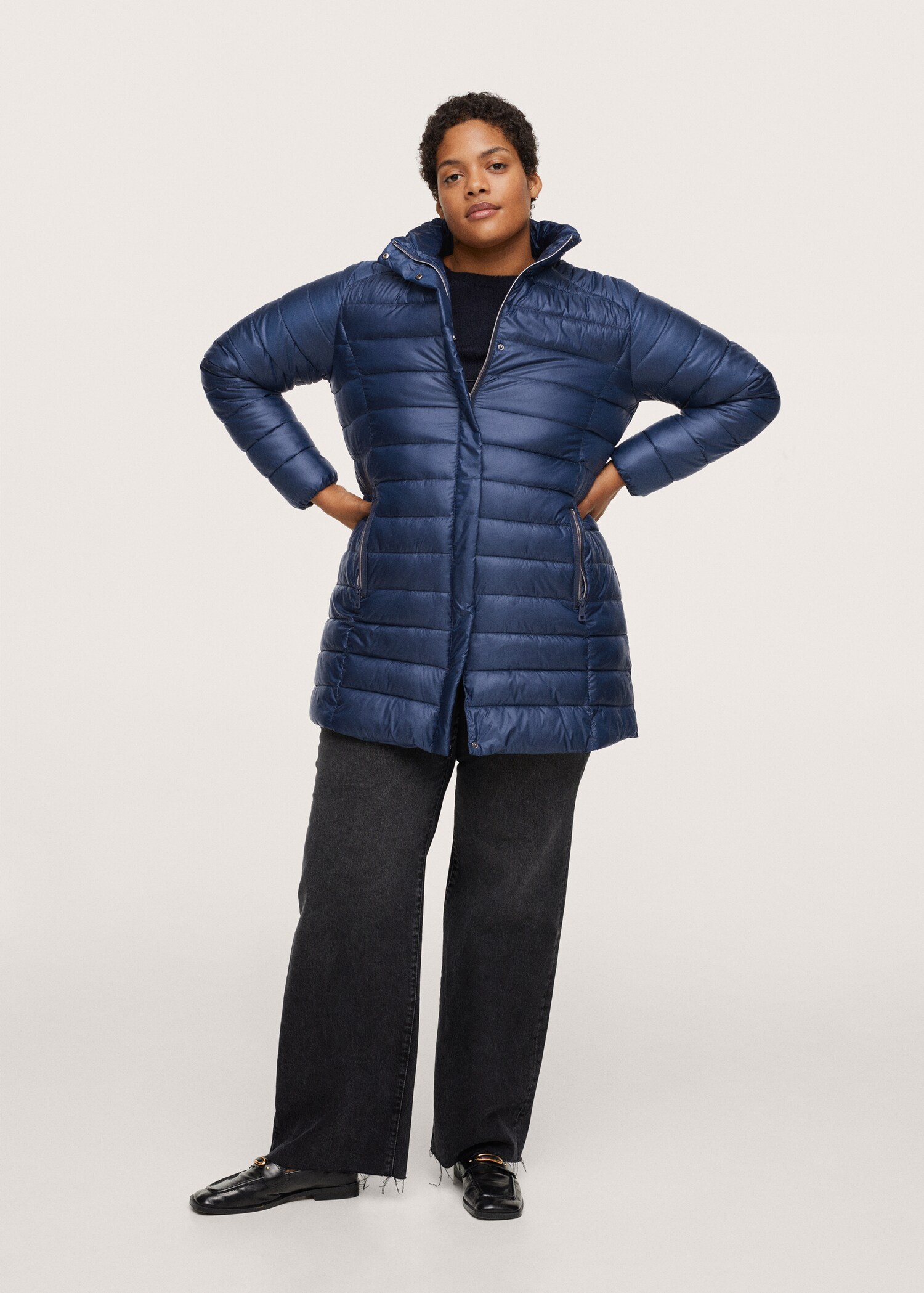 Anorak acolchado plegable - Plano general