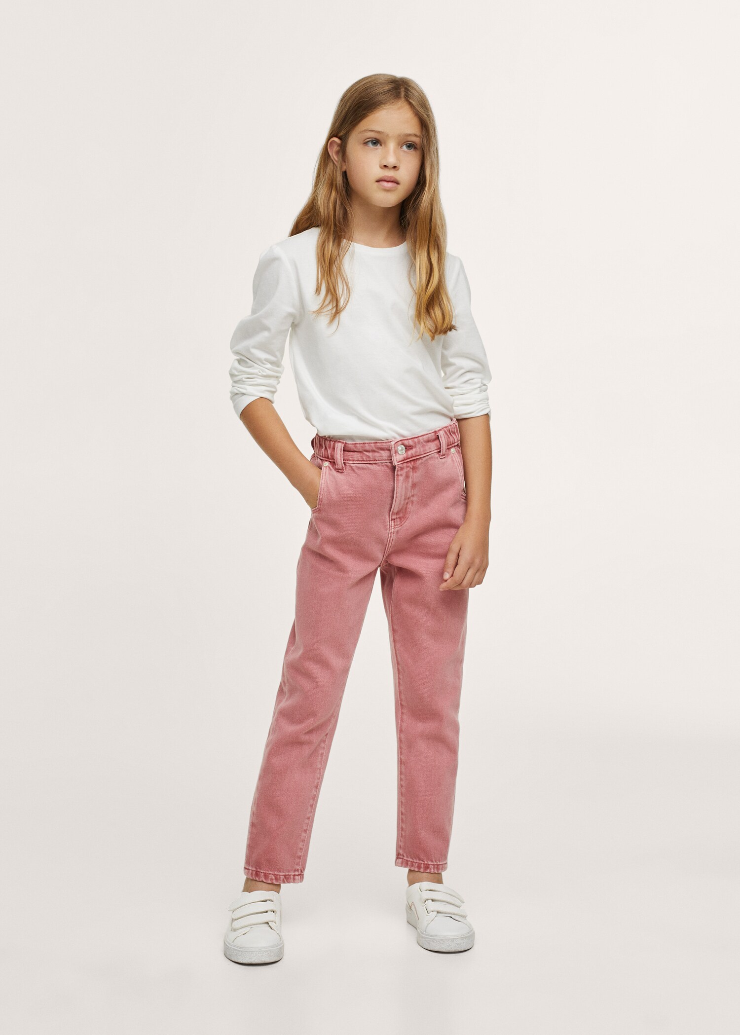 Jeans slouchy tiro medio - Plano general