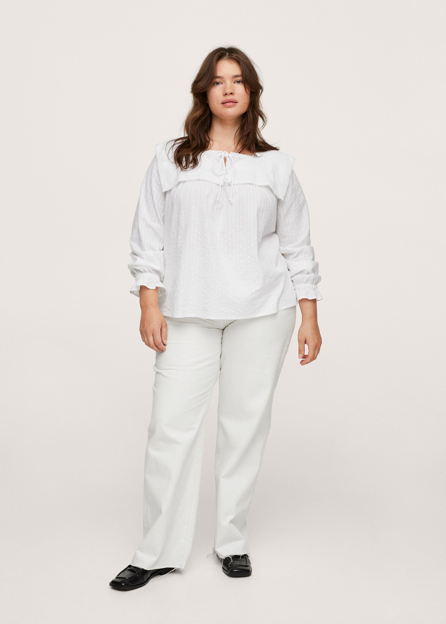 Textured cotton blouse - General plane