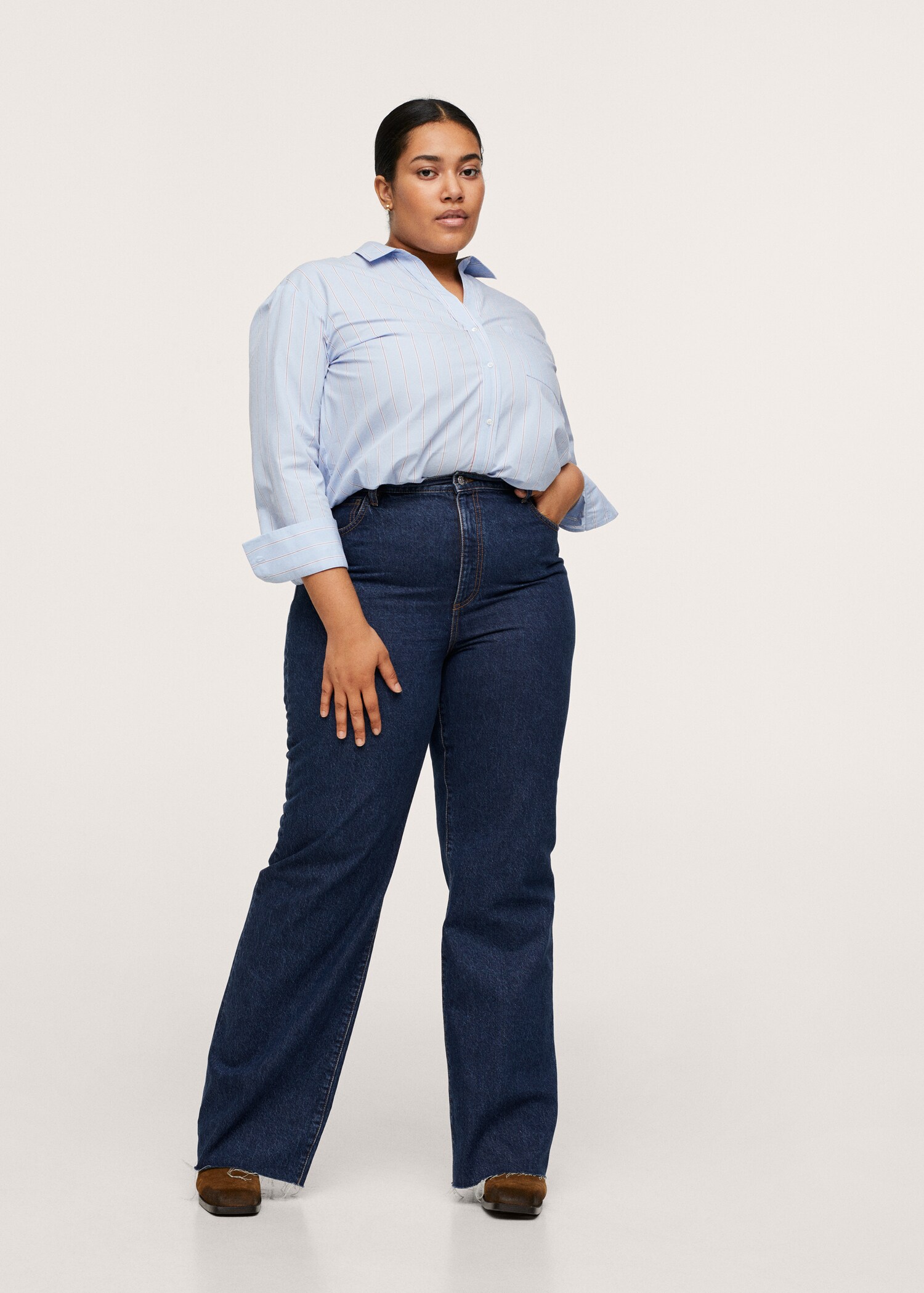 High-waist wideleg jeans - General plane
