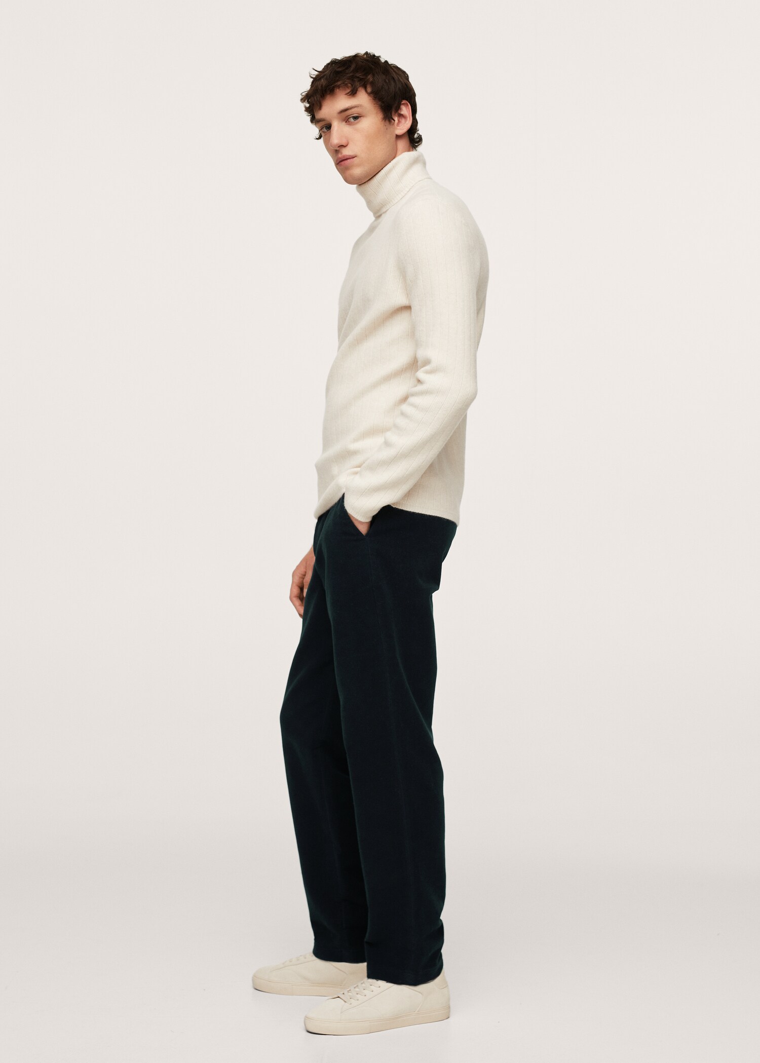 Pantalón algodón cintura elástica - Plano general