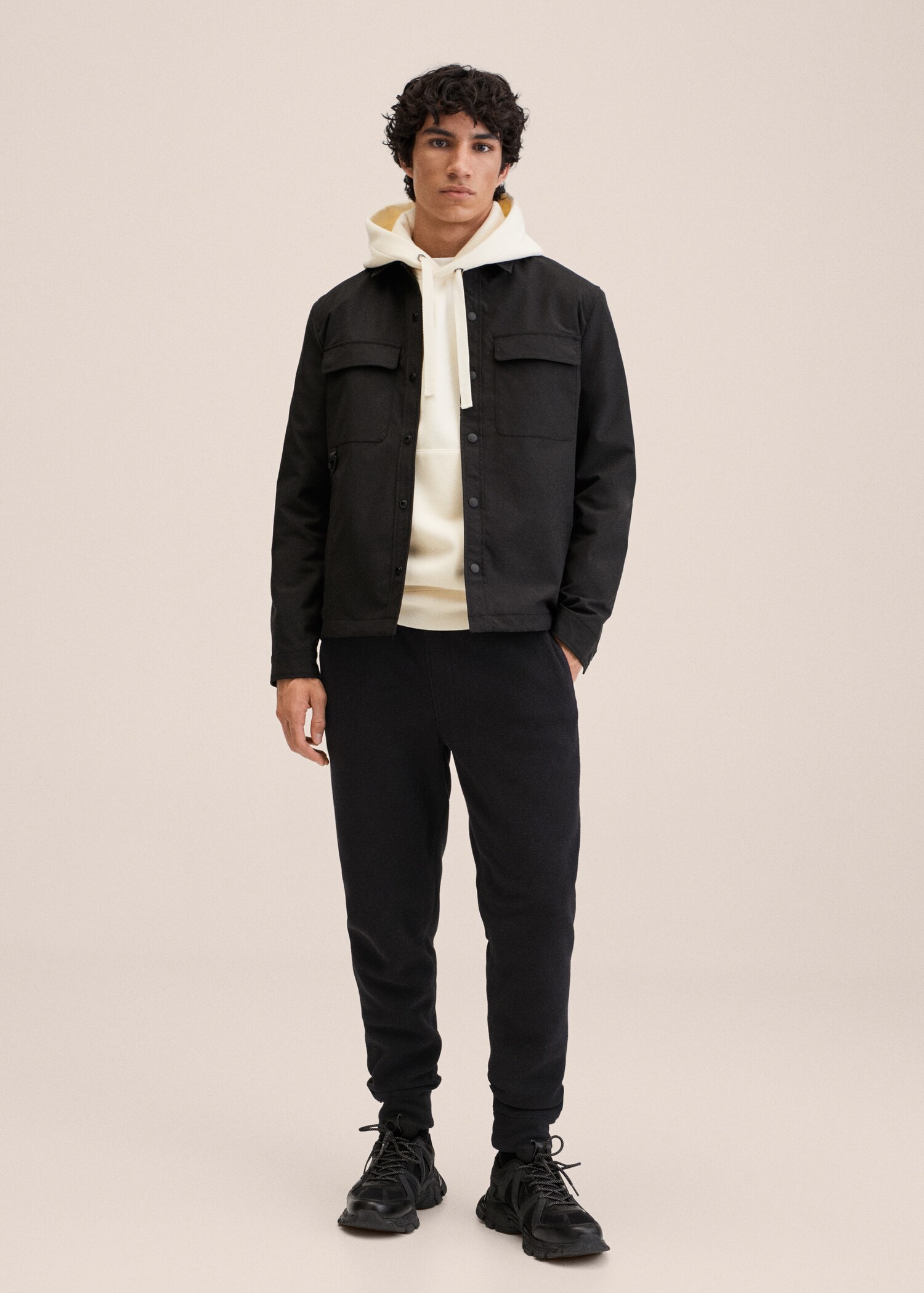 Sobrecamisa impermeable bolsillos - Plano general