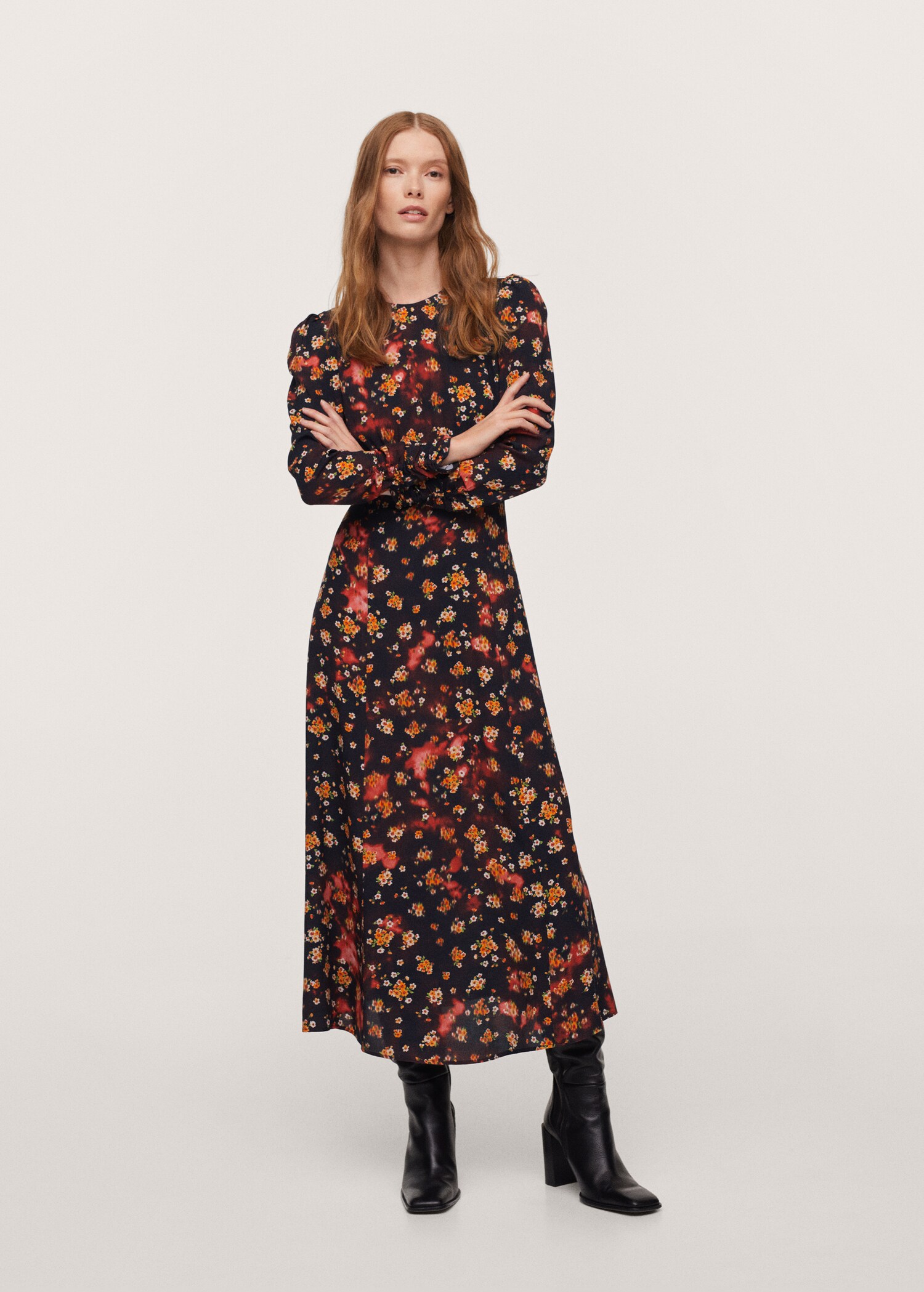Floral print dress - General plane