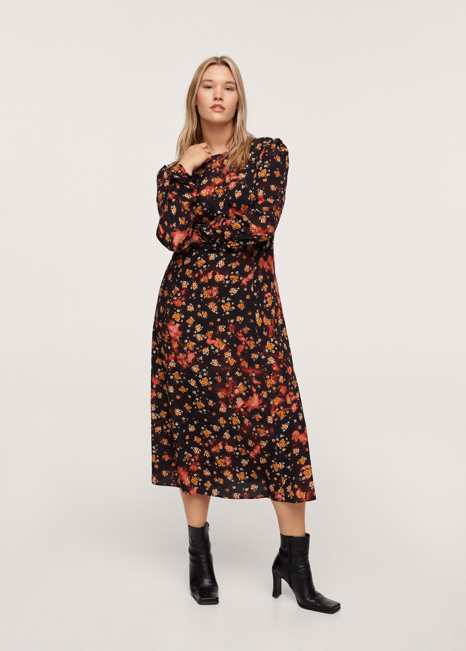Vestido estampado flores - Plano general