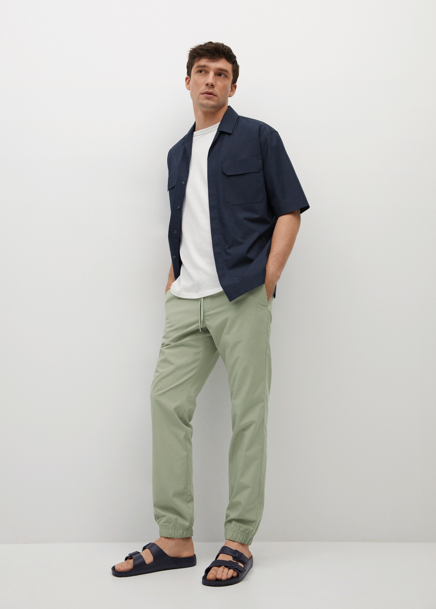 Tencel cotton joggers - General plane