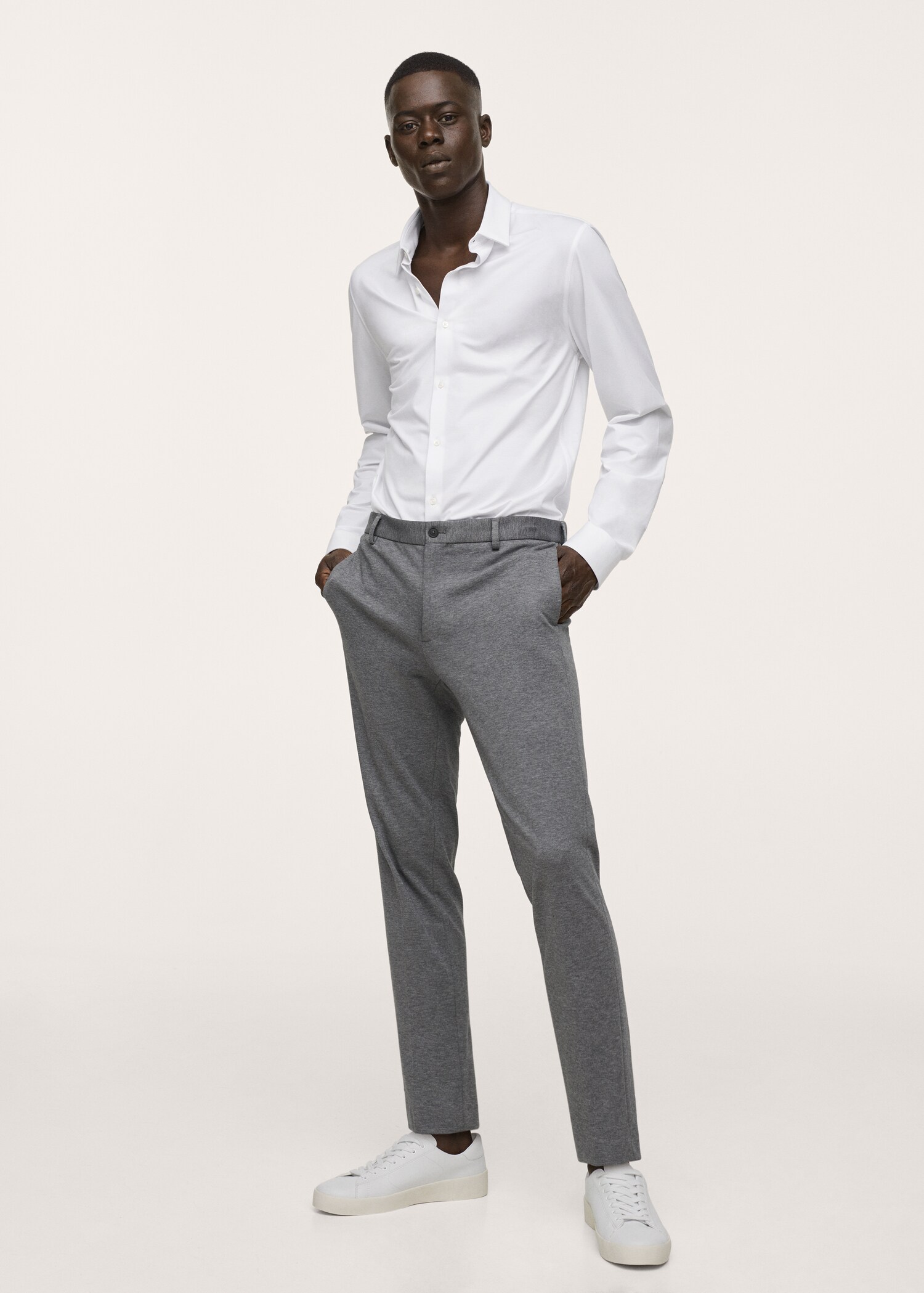 Obleková košile slim fit ze strečové bavlny - Celkový náhled