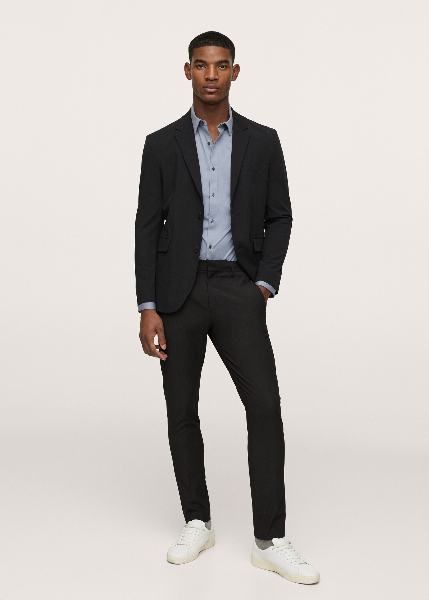 Obleková košile slim fit ze strečové bavlny - Celkový náhled