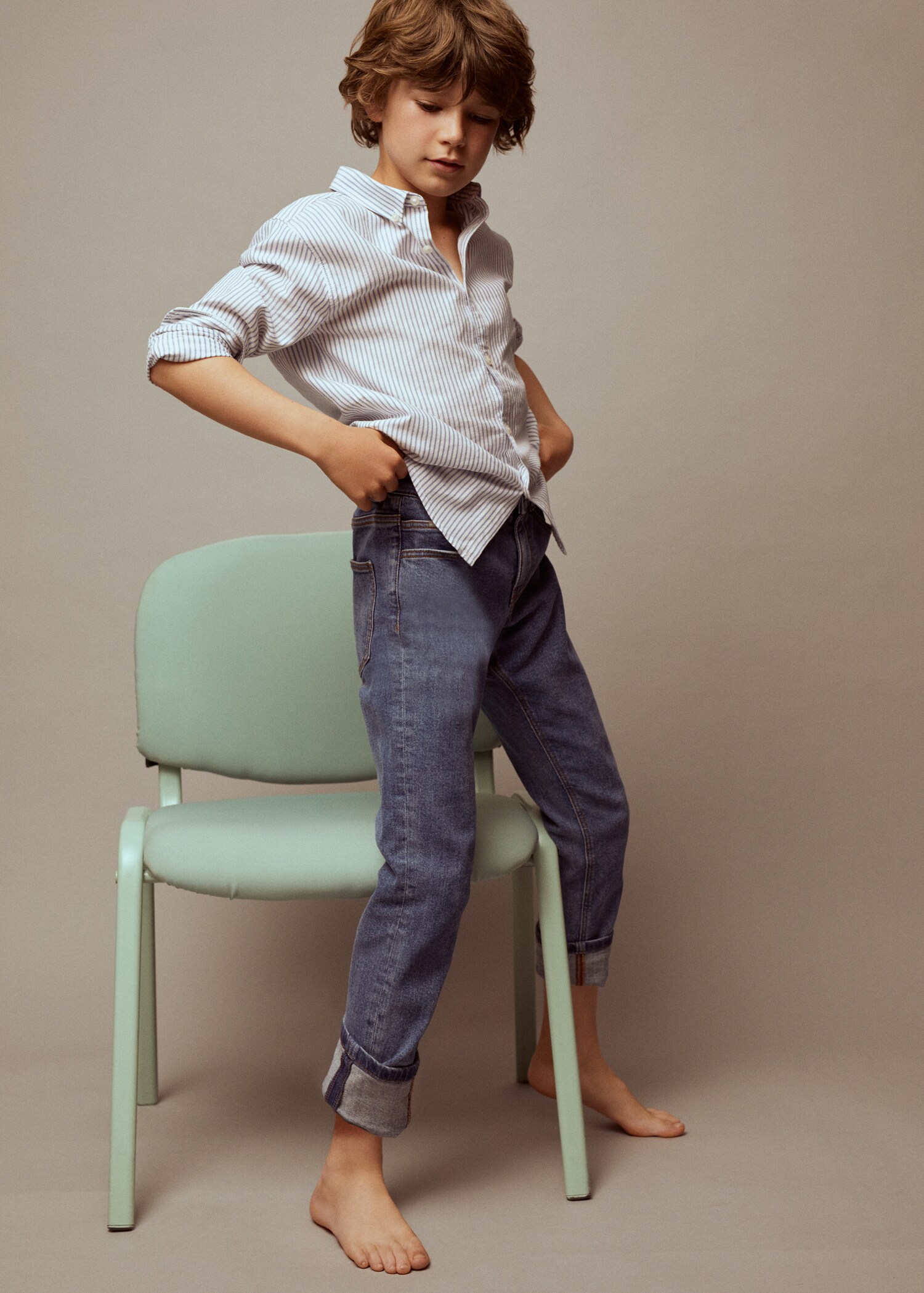 Chemise oxford en coton - Plan général