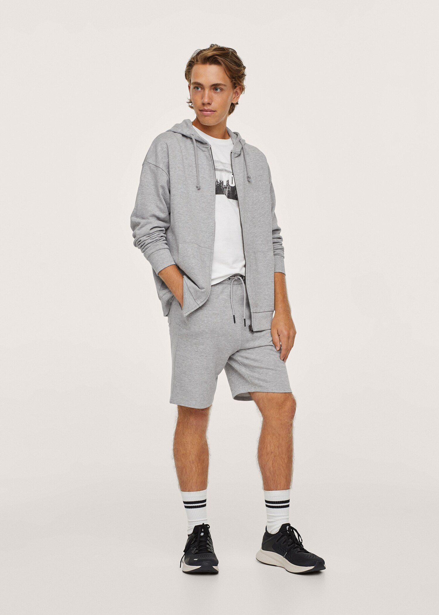 Sudadera algodón capucha - Plano general
