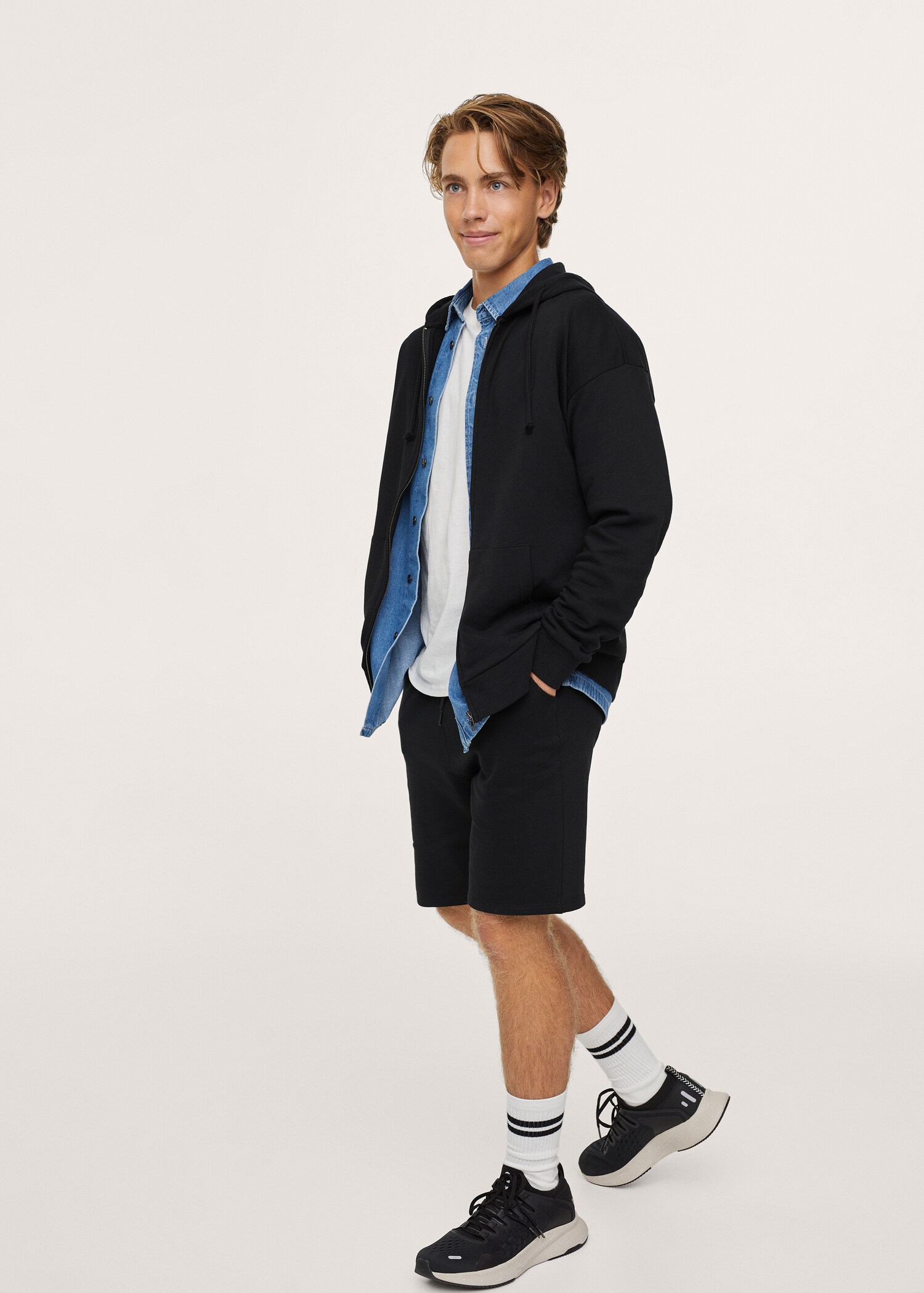 Sudadera algodón capucha - Plano general