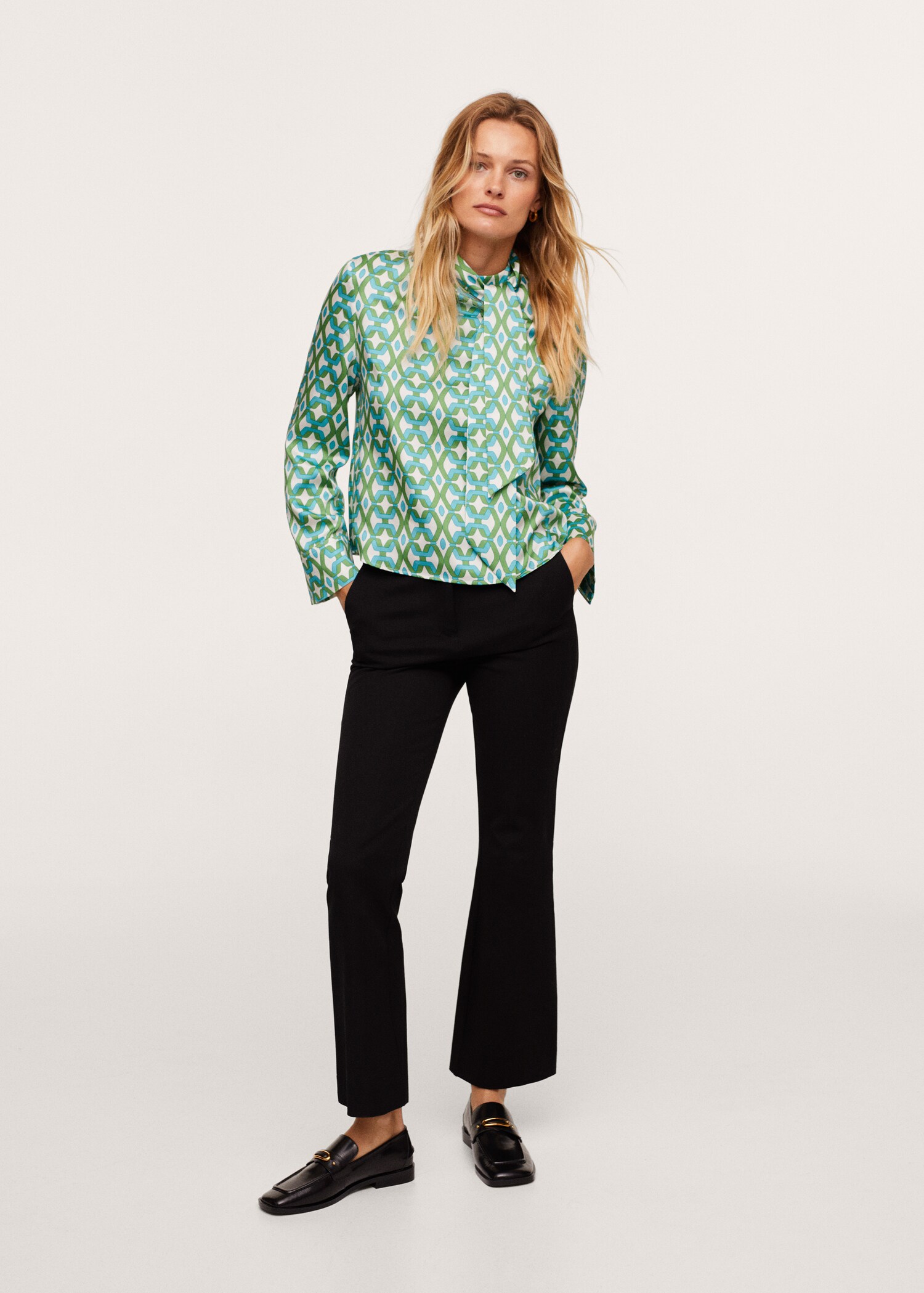 Blusa estampado geométrico - Plano general