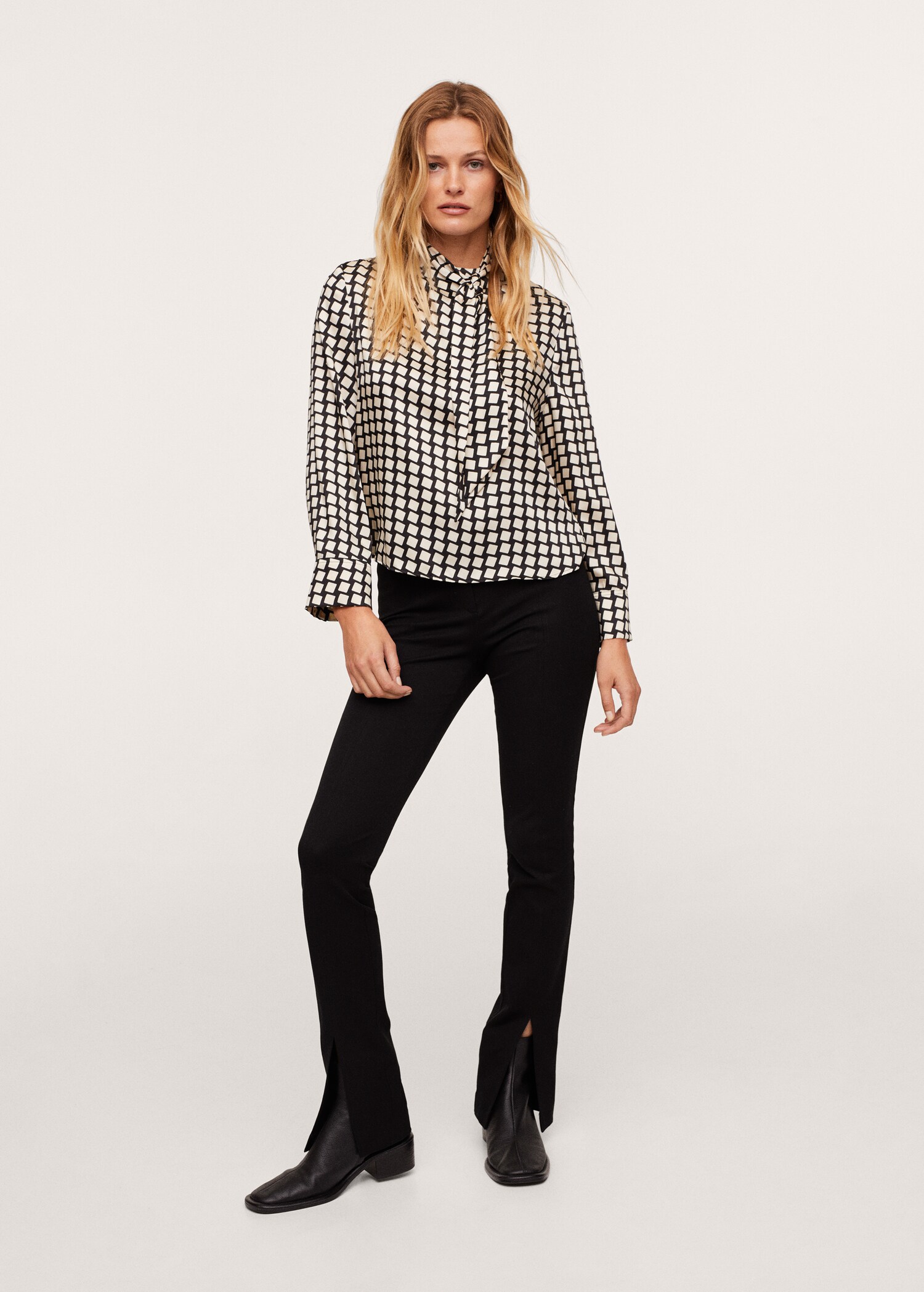 Blusa estampado geométrico - Plano general