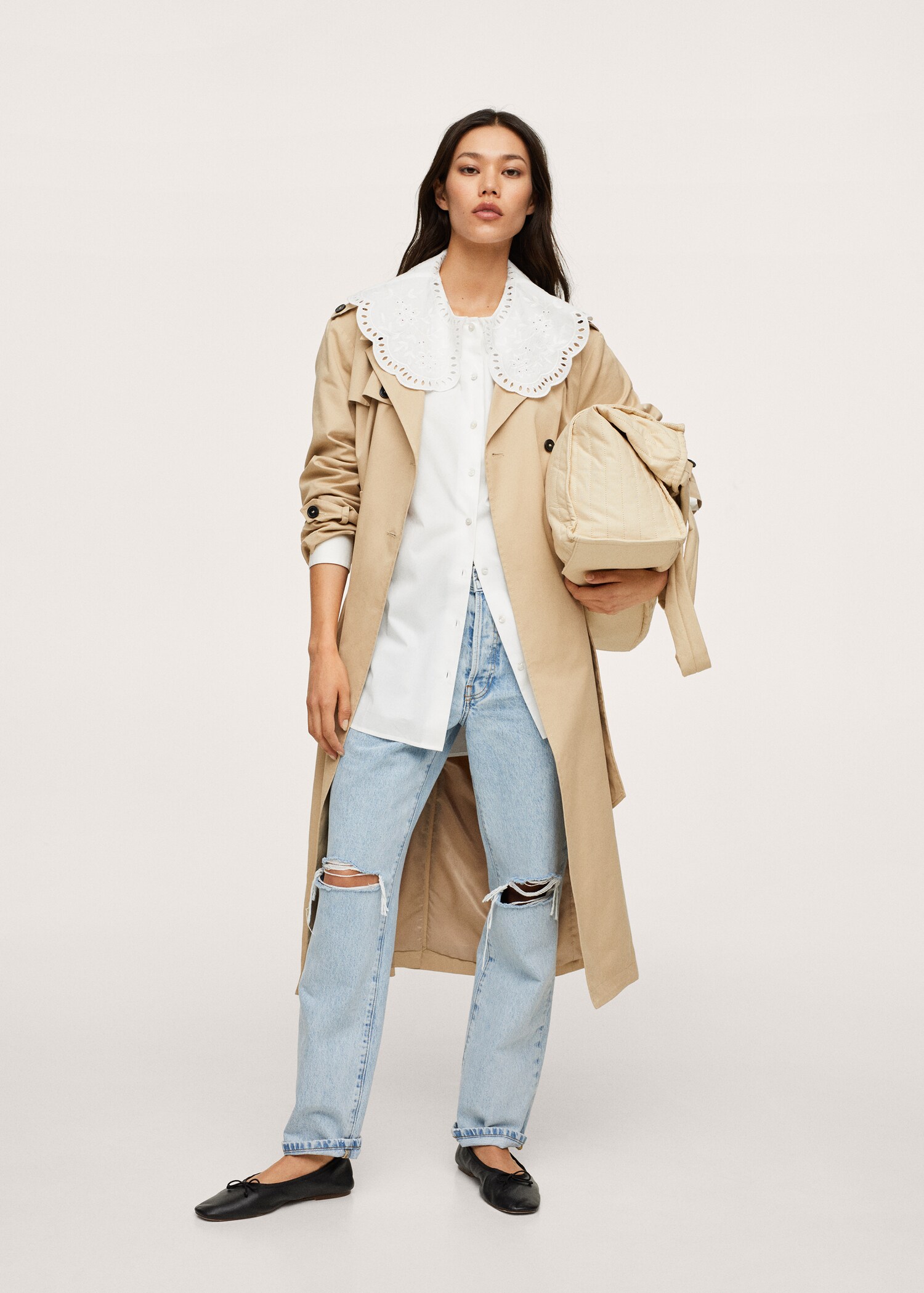 Babydoll collar blouse - General plane