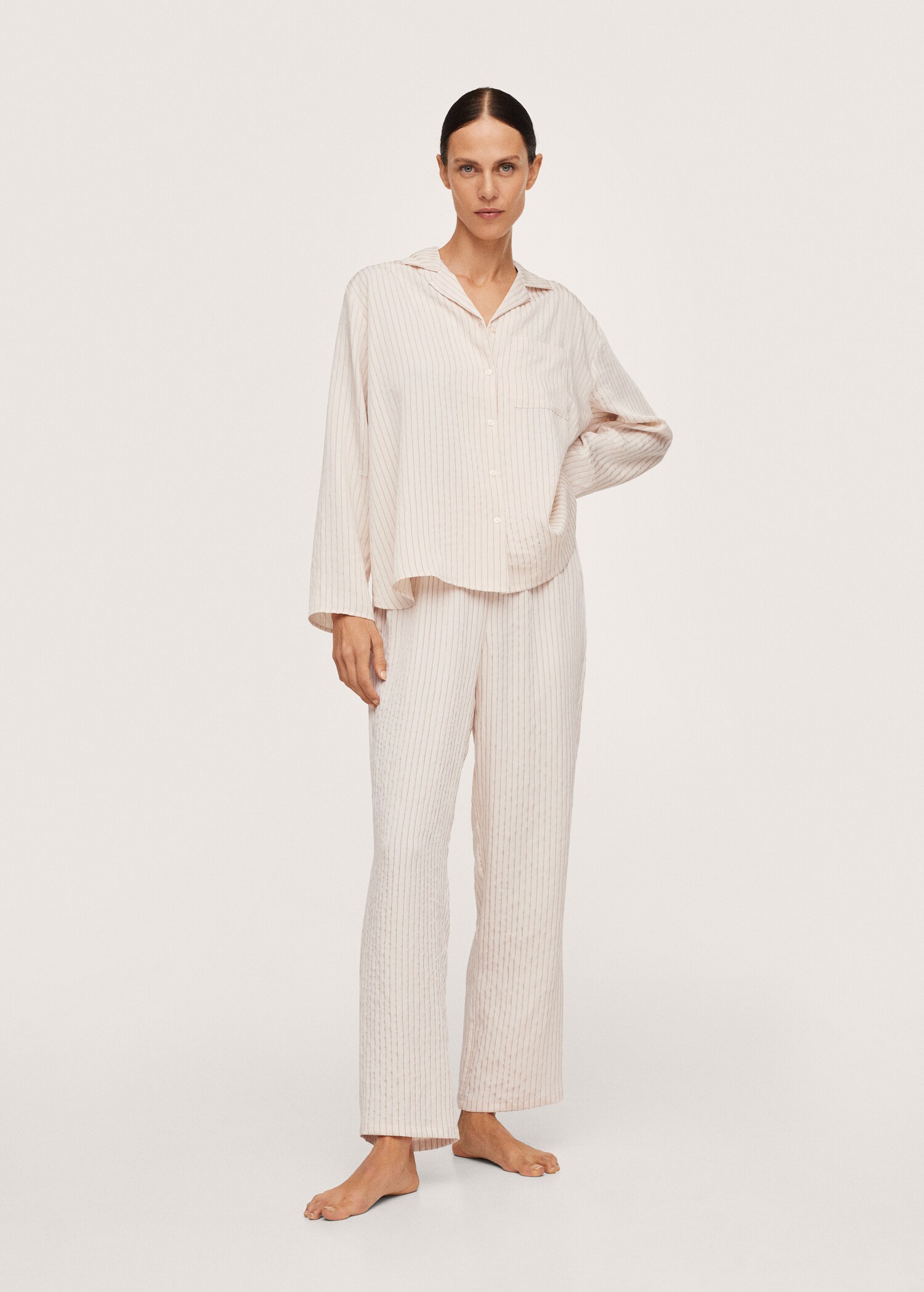 Striped pyjama shirt - General plane