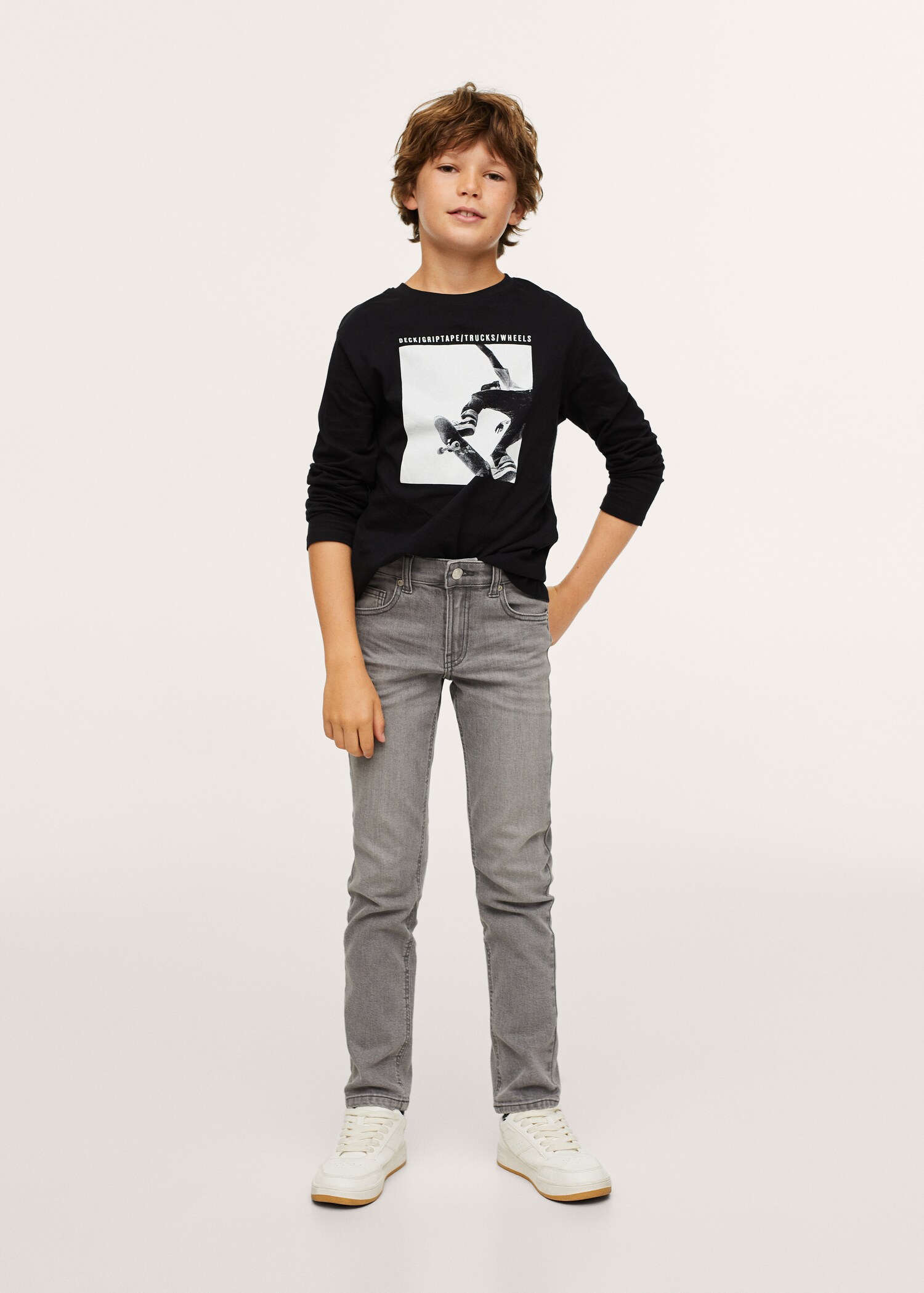 Camiseta manga larga estampada - Plano general