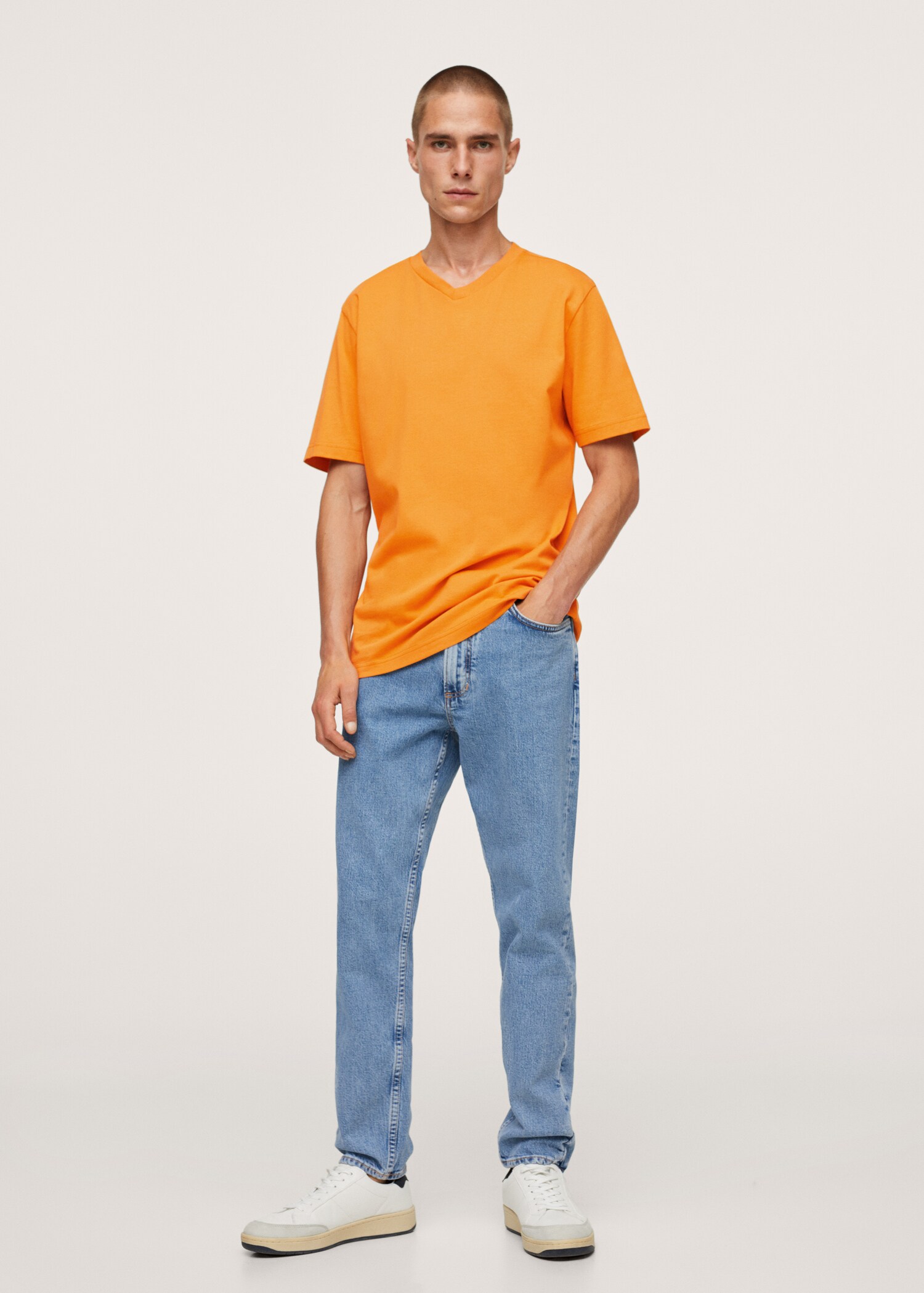 Sustainable cotton basic T-shirt - General plane