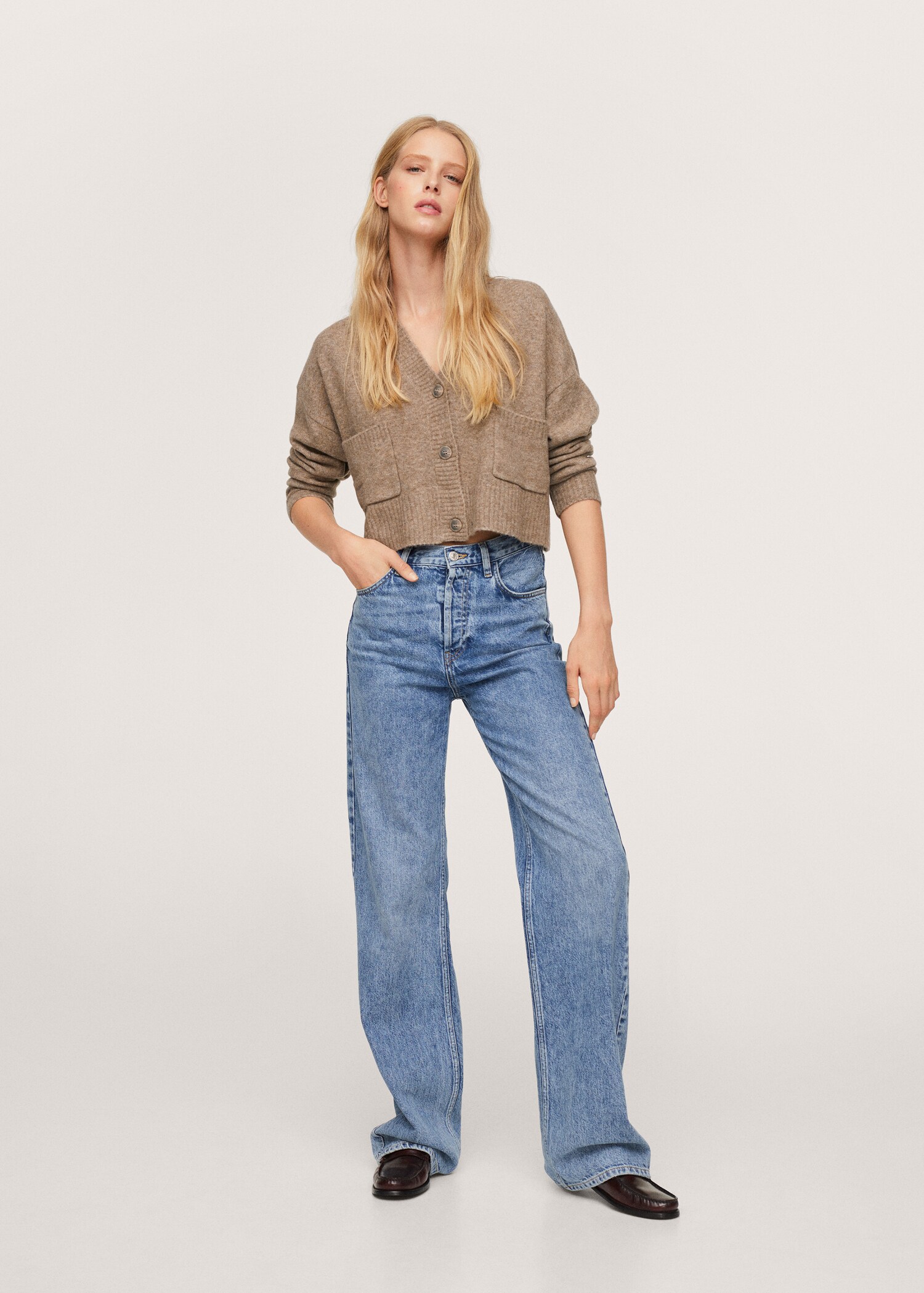 Pocket knit cardigan - General plane