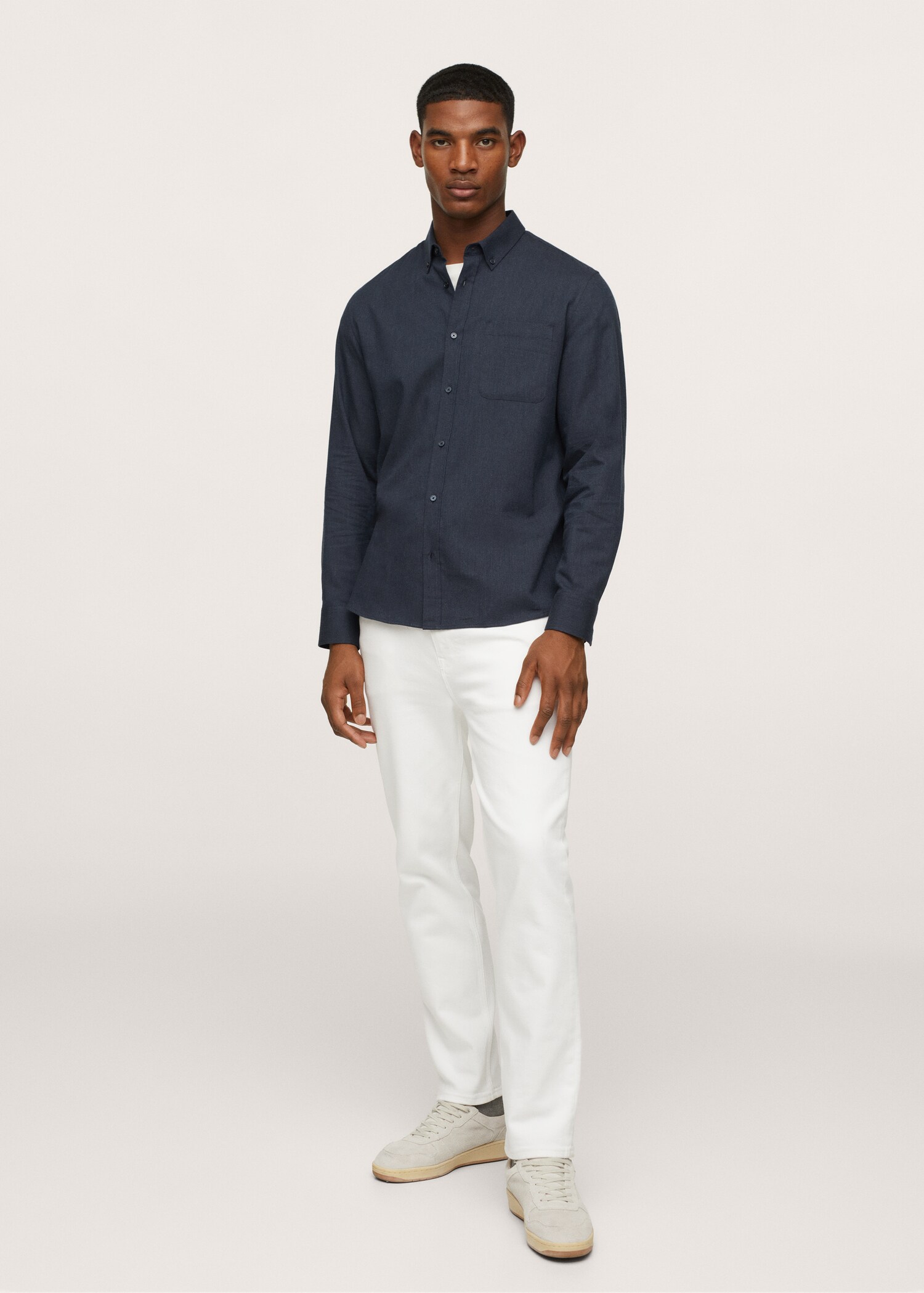 Camisa algodón bolsillo - Plano general