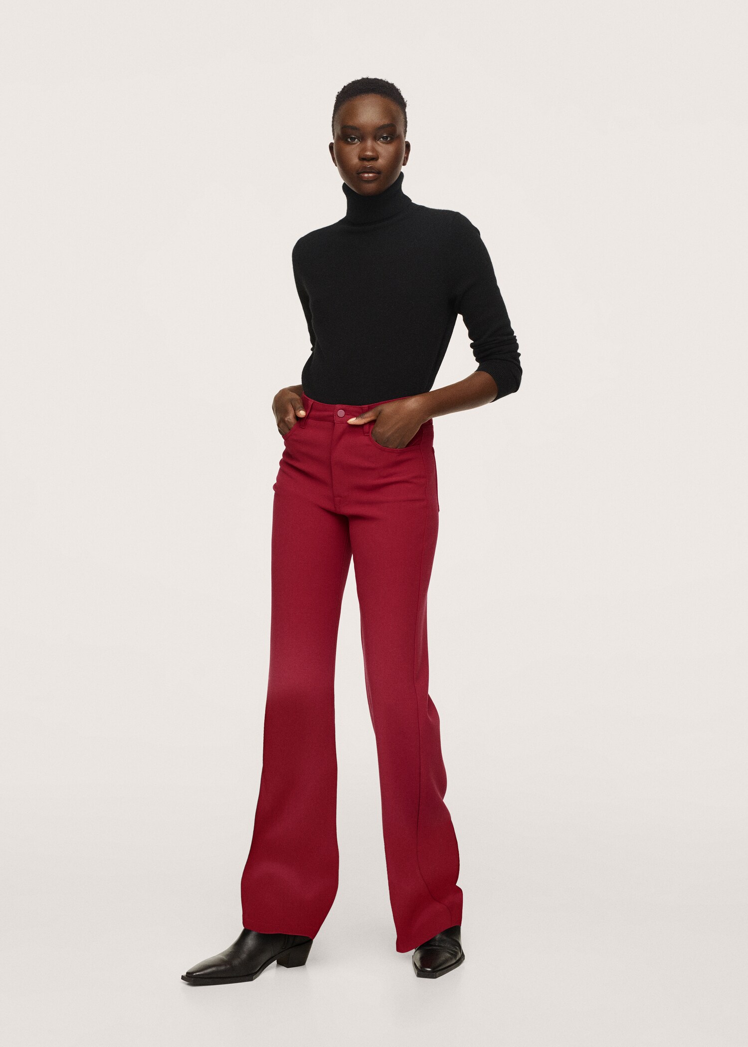 Pantalón flare bolsillos - Plano general