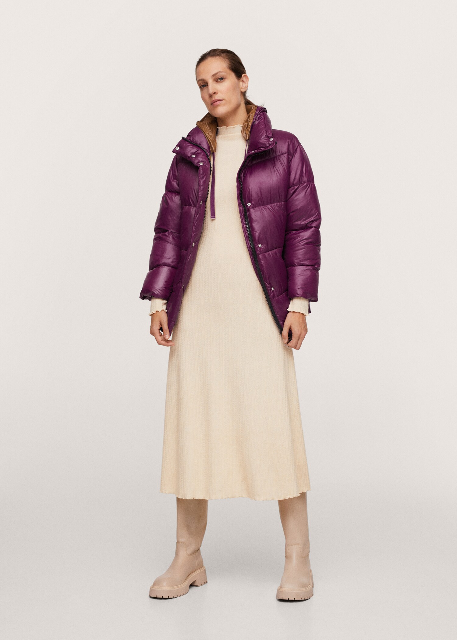 Anorak acolchado capucha - Plano general