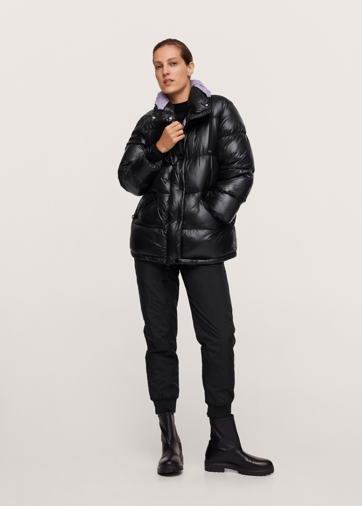 Anorak acolchado capucha - Plano general