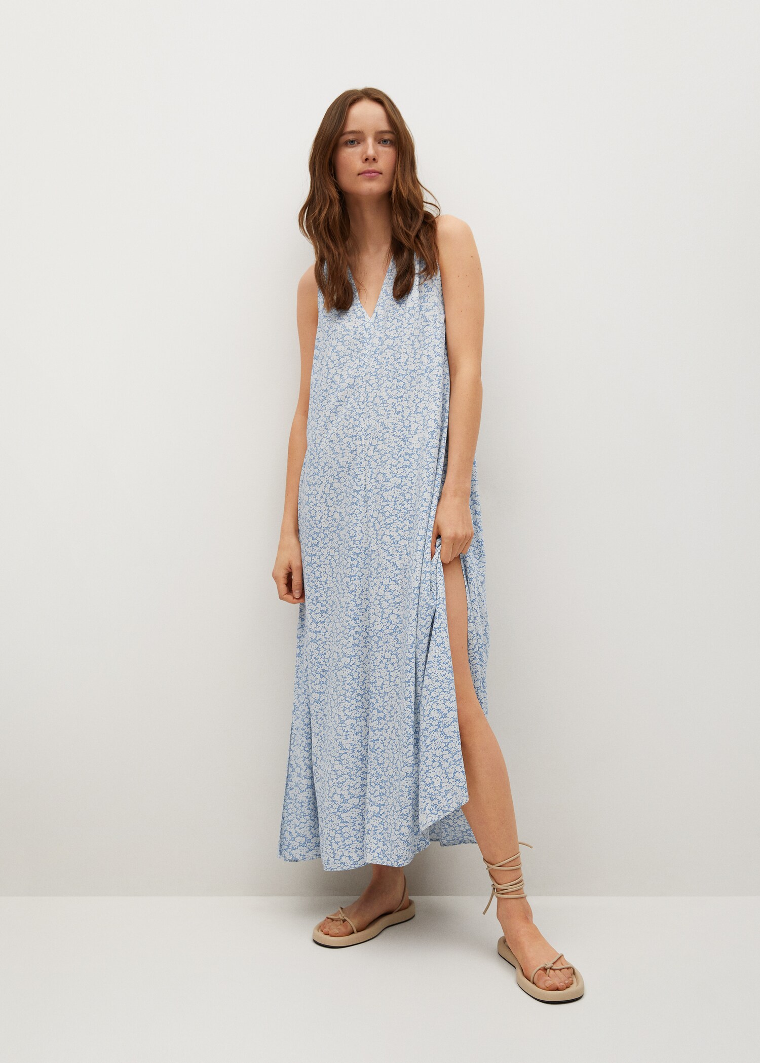 Vestido fluido estampado - Plano general