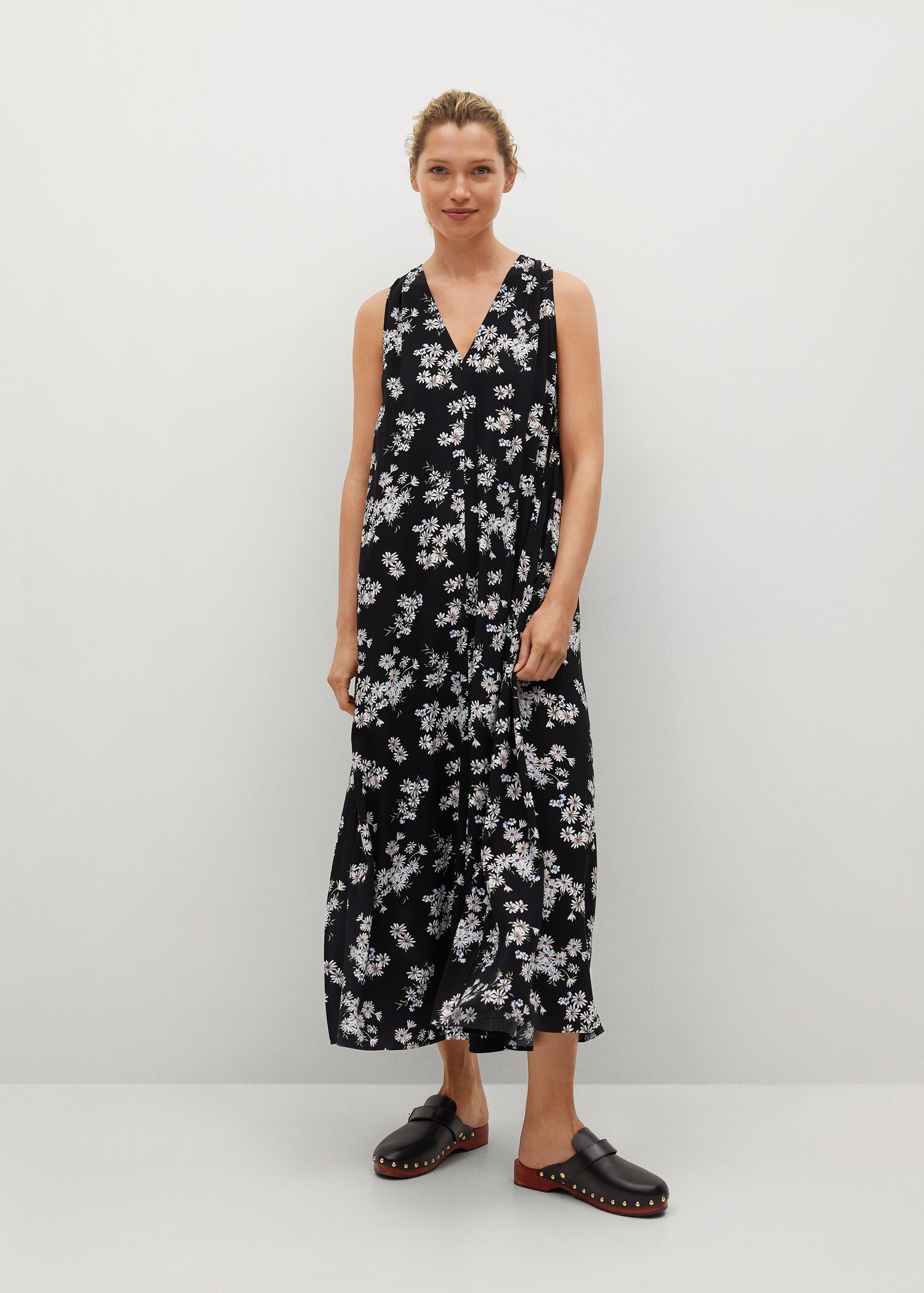 Vestido fluido estampado - Plano general