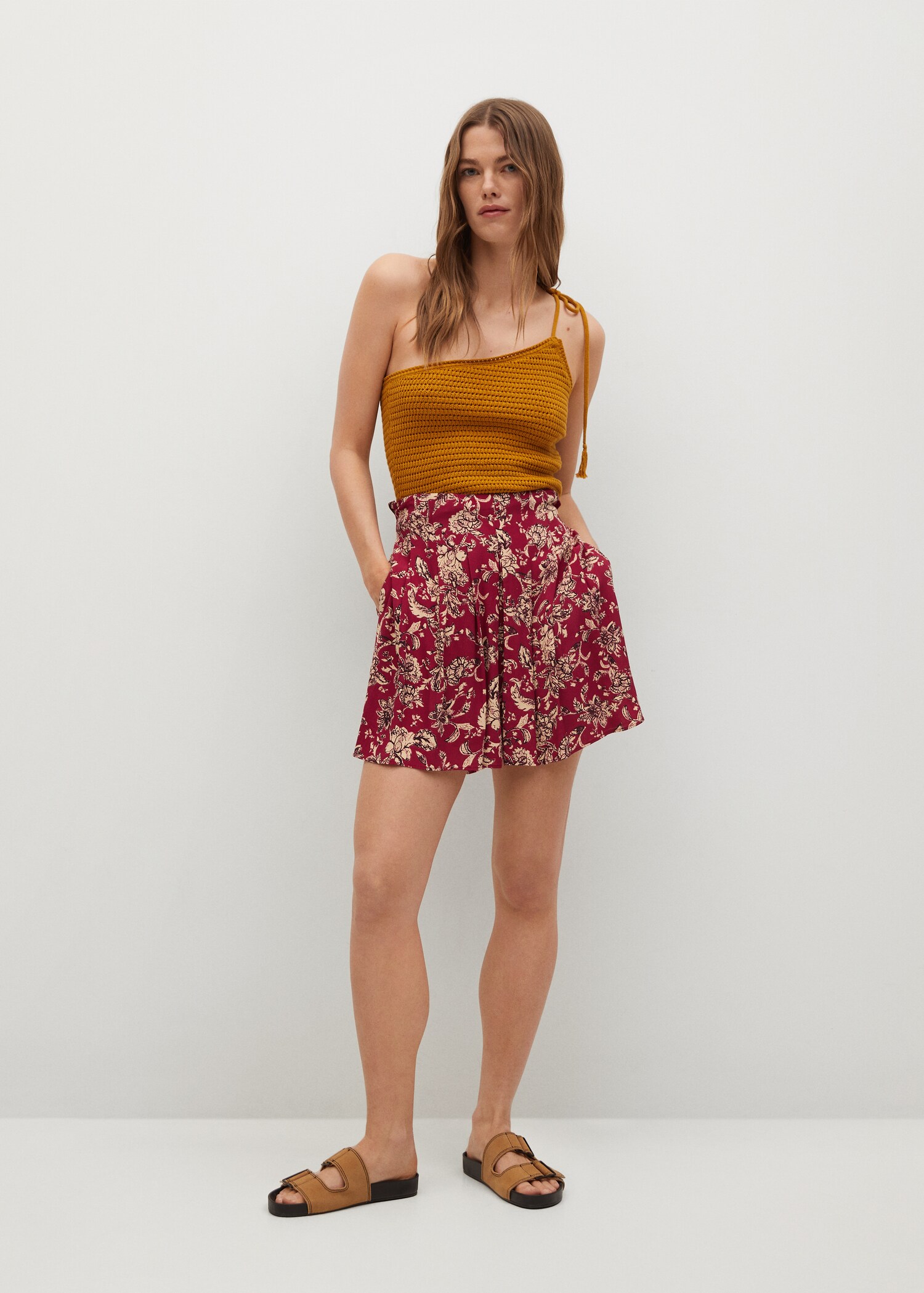 Short fluido estampado - Plano general