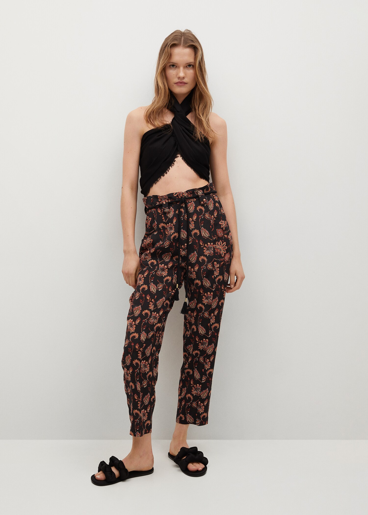 Pantalón fluido estampado - Plano general