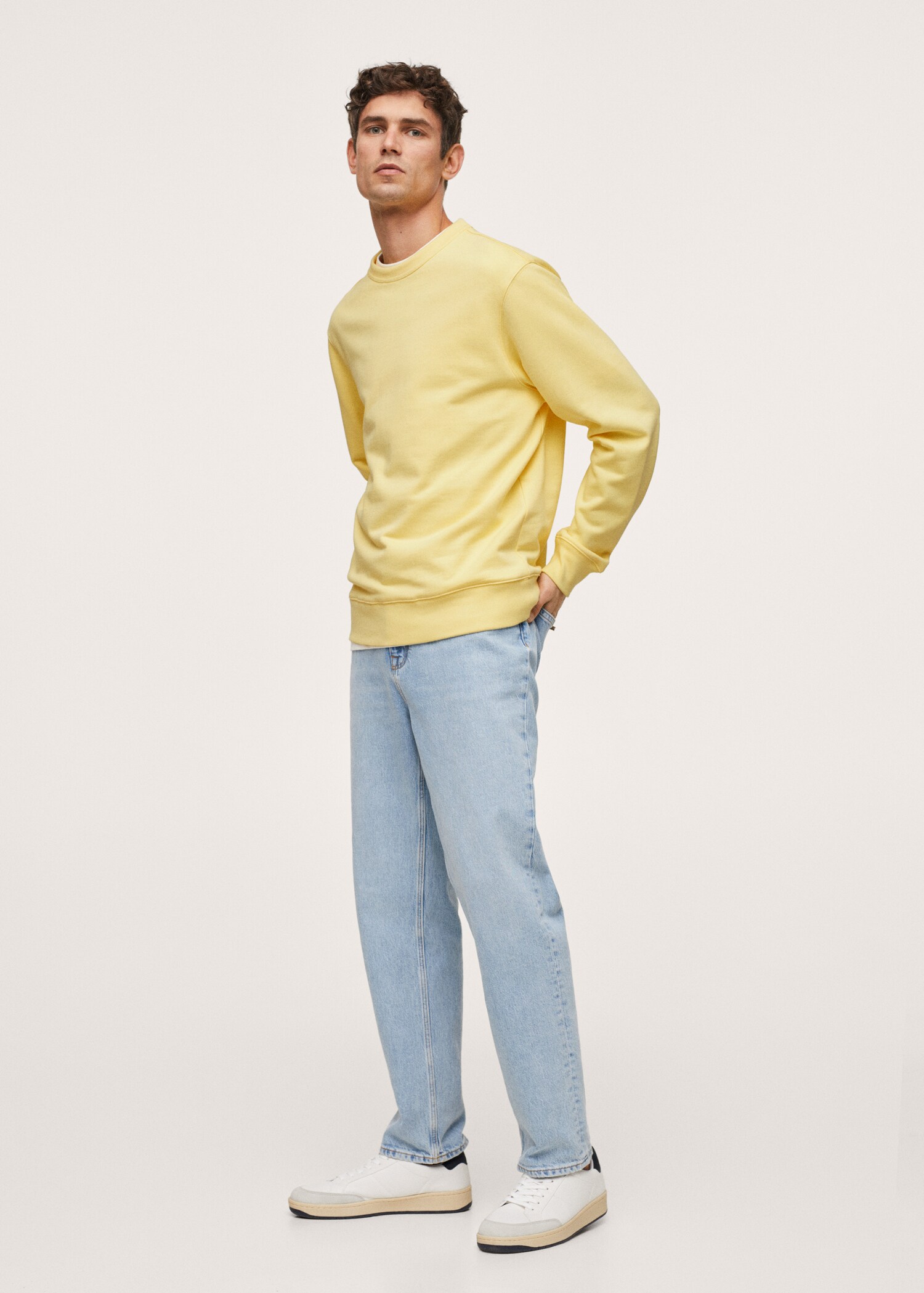 Basic-Baumwollsweatshirt - Allgemeine Ansicht