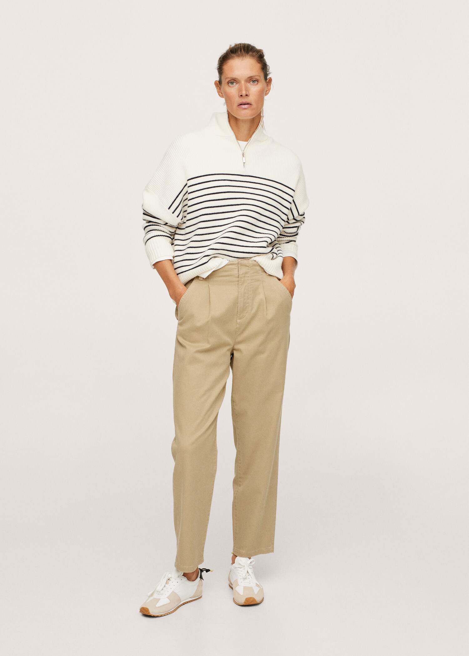 Pantalón lyocell pinzas - Plano general