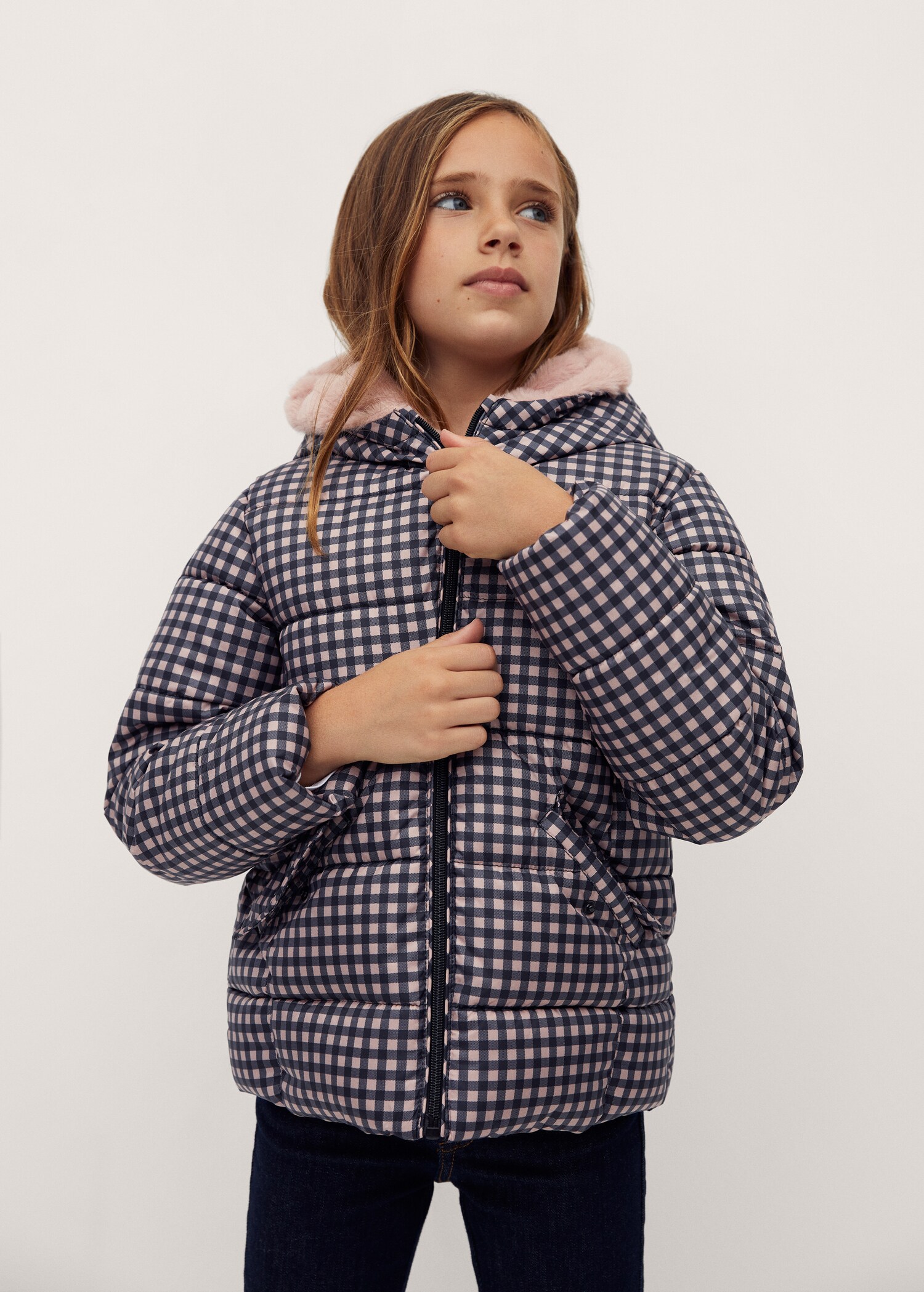 Anorak acolchado estampado - Plano general
