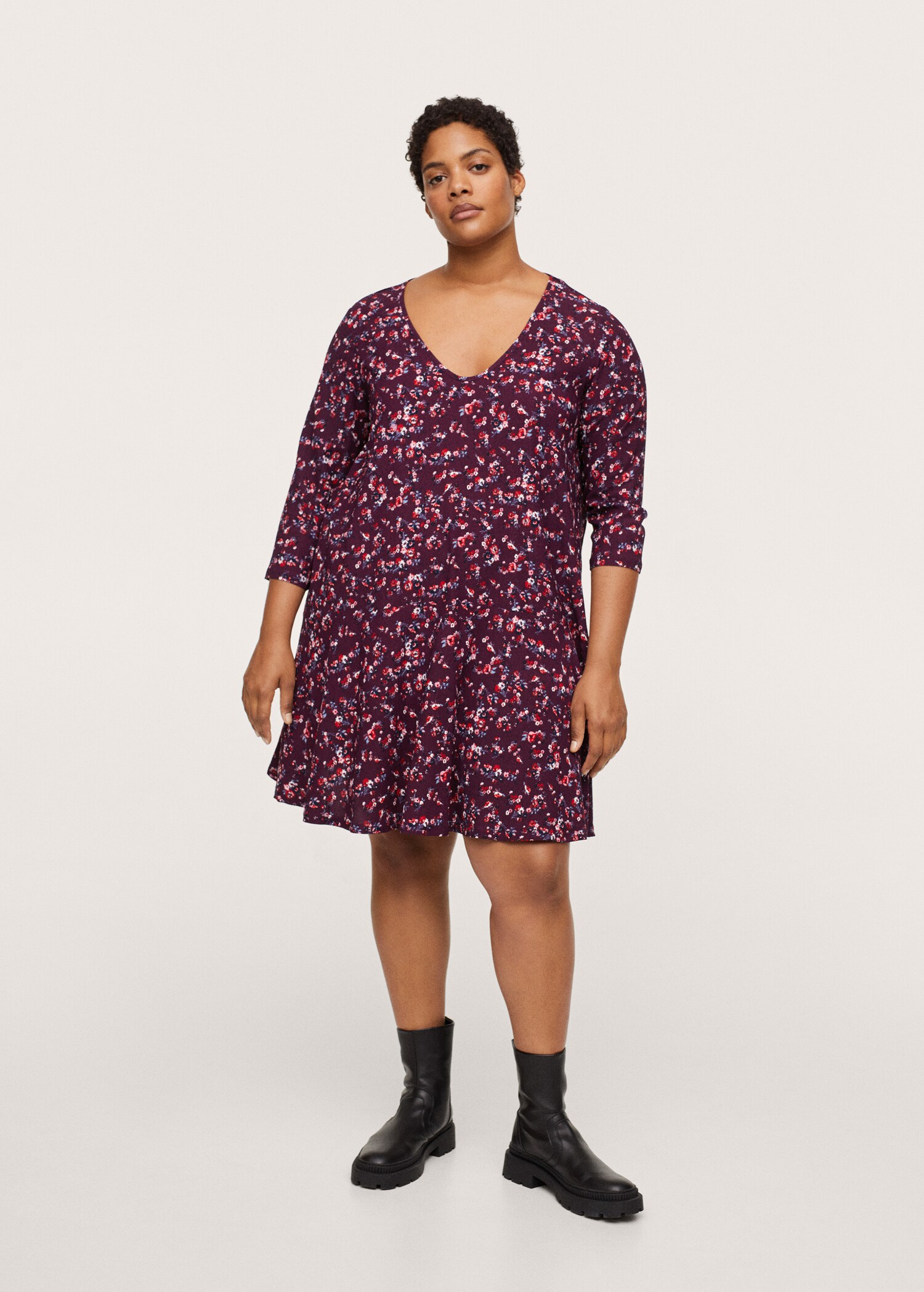 Vestido estampado floral - Plano general