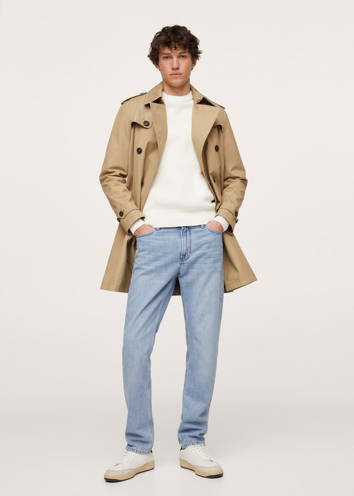 Trench algodón impermeable - Plano general