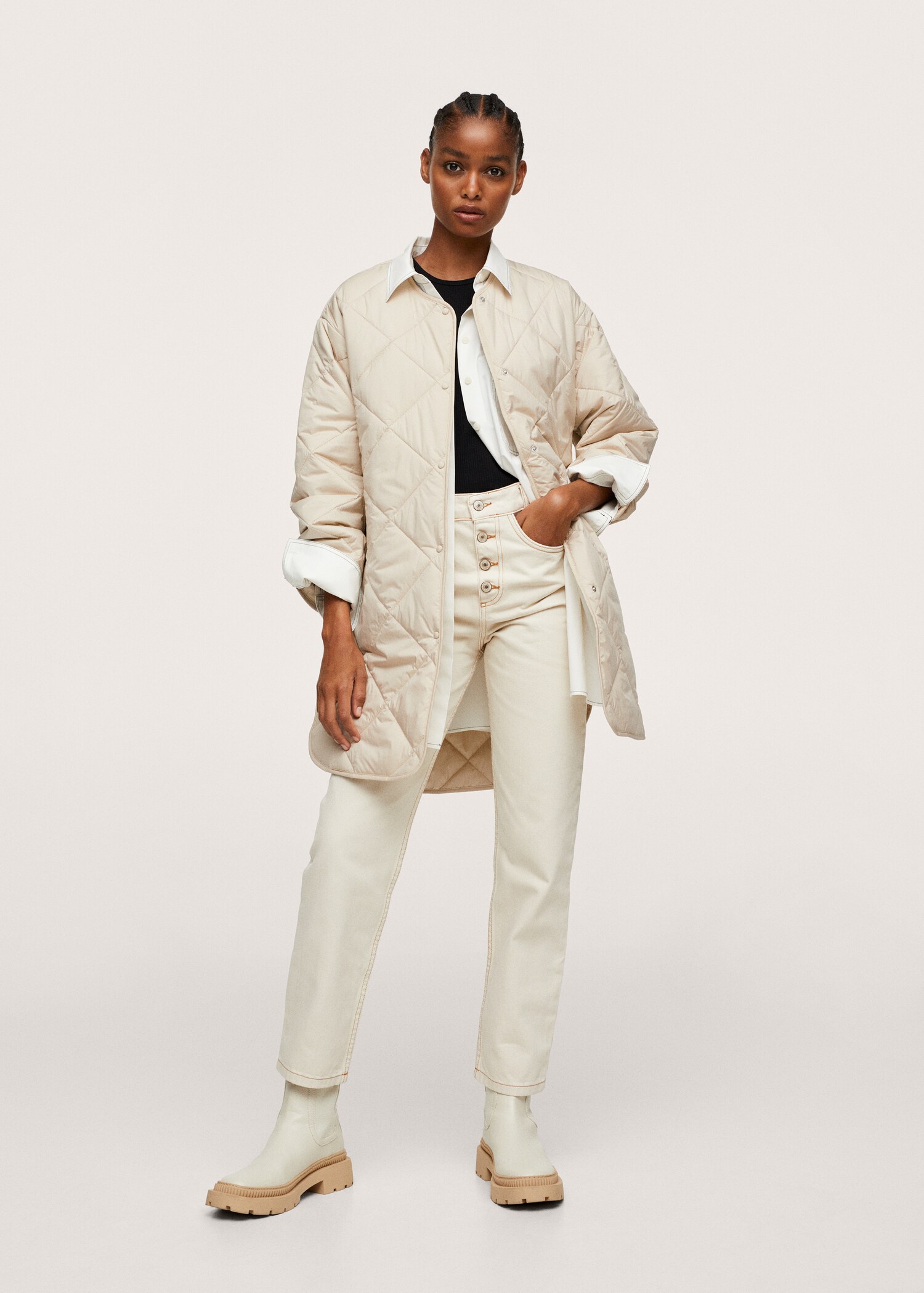 Ultralight quilted anorak - General plane