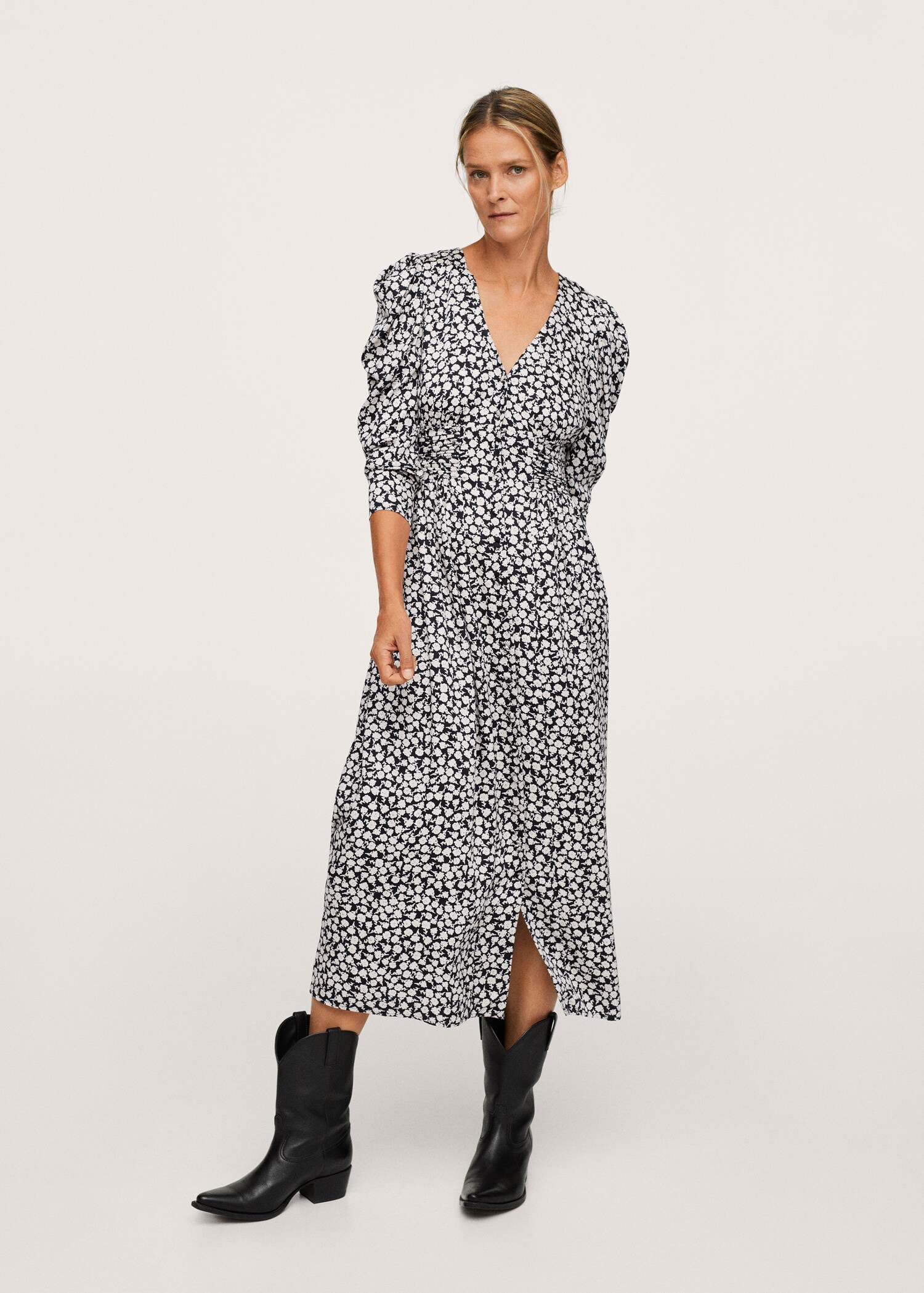 Vestido estampado floral - Plano general
