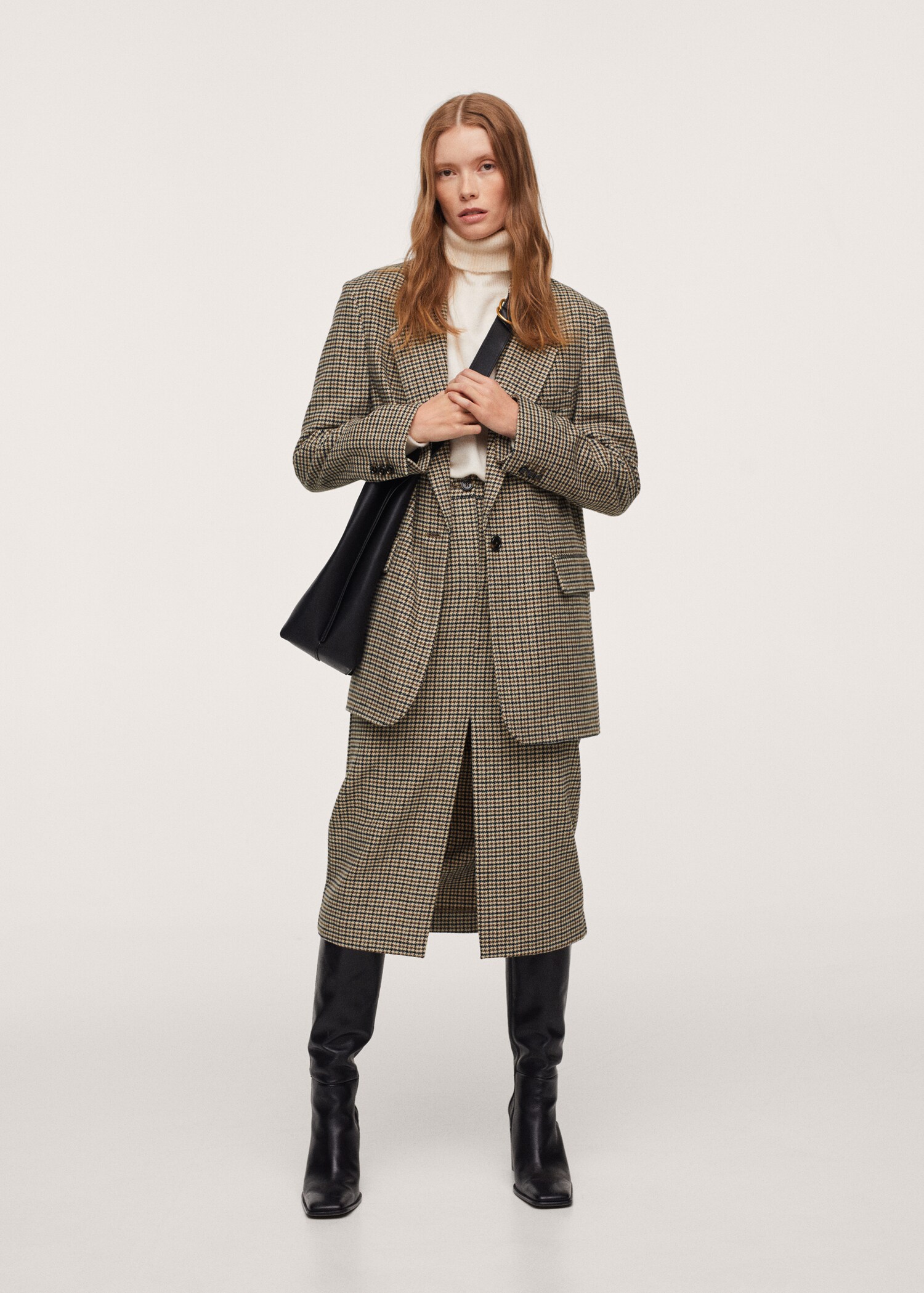 Houndstooth suit blazer - General plane